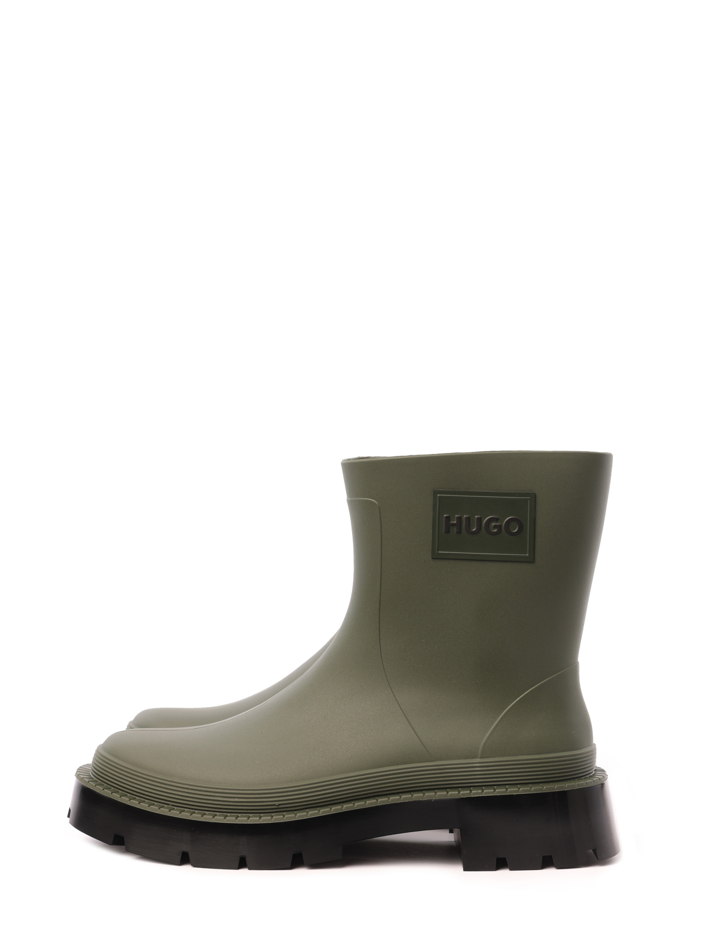 Резиновые полусапоги 50487964 305 темно-зеленые женские с логотипом — купить в интернет-магазине Verdistore