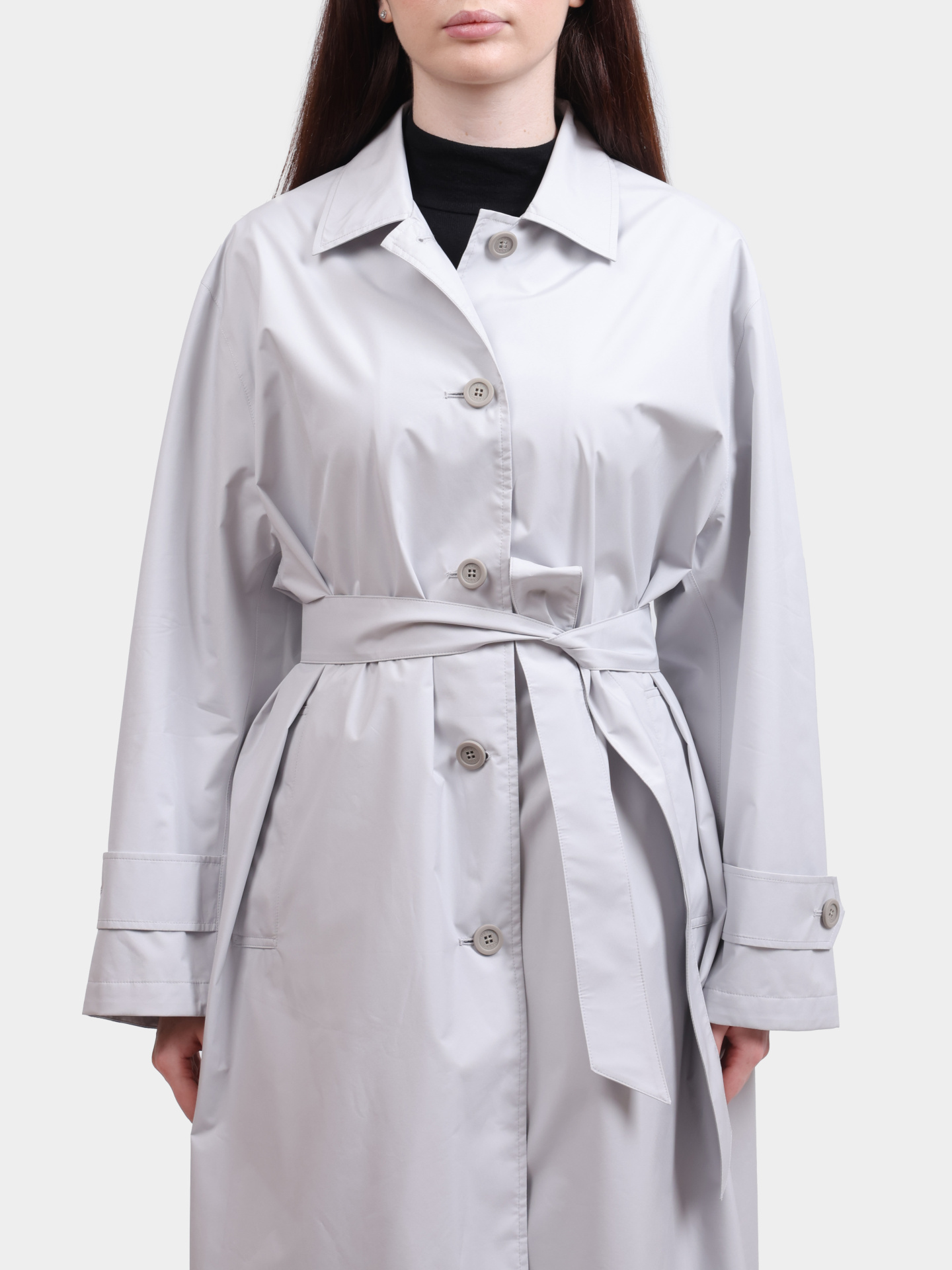 Тренч Herno IM000174D 11124 1250 светло-серый женский — купить в интернет-магазине Verdistore