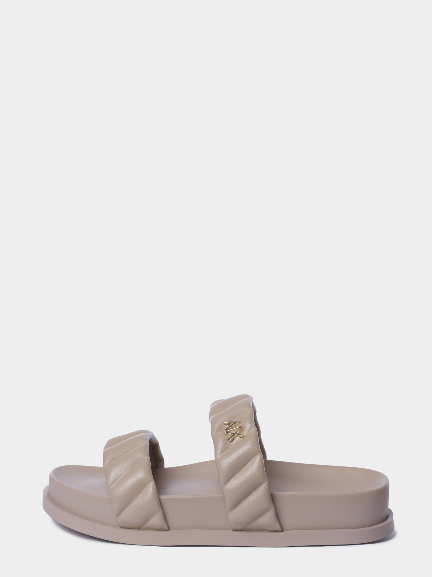 Шлепанцы Armani Exchange XW002574 AF22799 U6223 бежевые женские — купить в интернет-магазине Verdistore