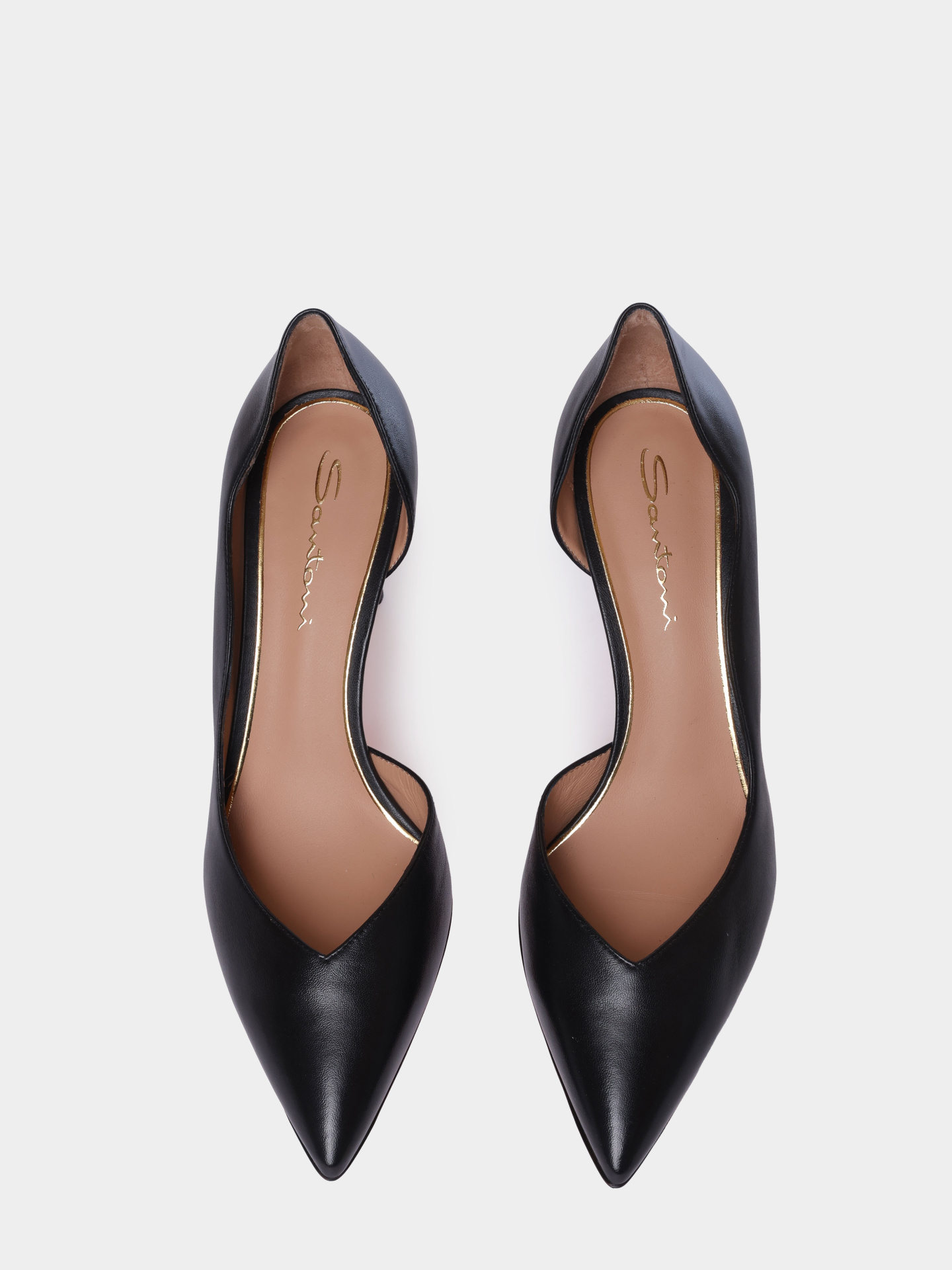 Туфли Santoni WDIG71733HI2NSZAN01 кожаные женские — купить в интернет-магазине Verdistore