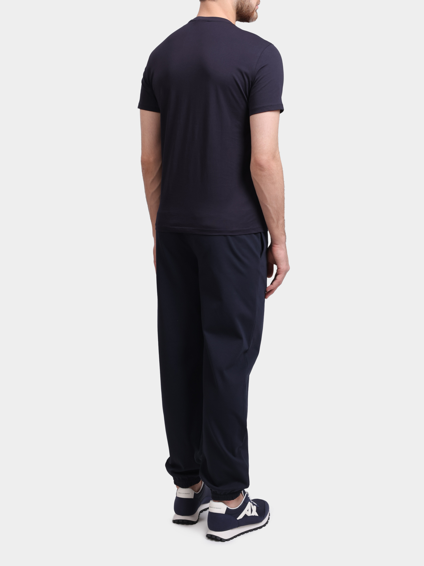 Футболка Armani Exchange XM002472 AF10356 UB101 темно-синяя мужская — купить в интернет-магазине Verdistore