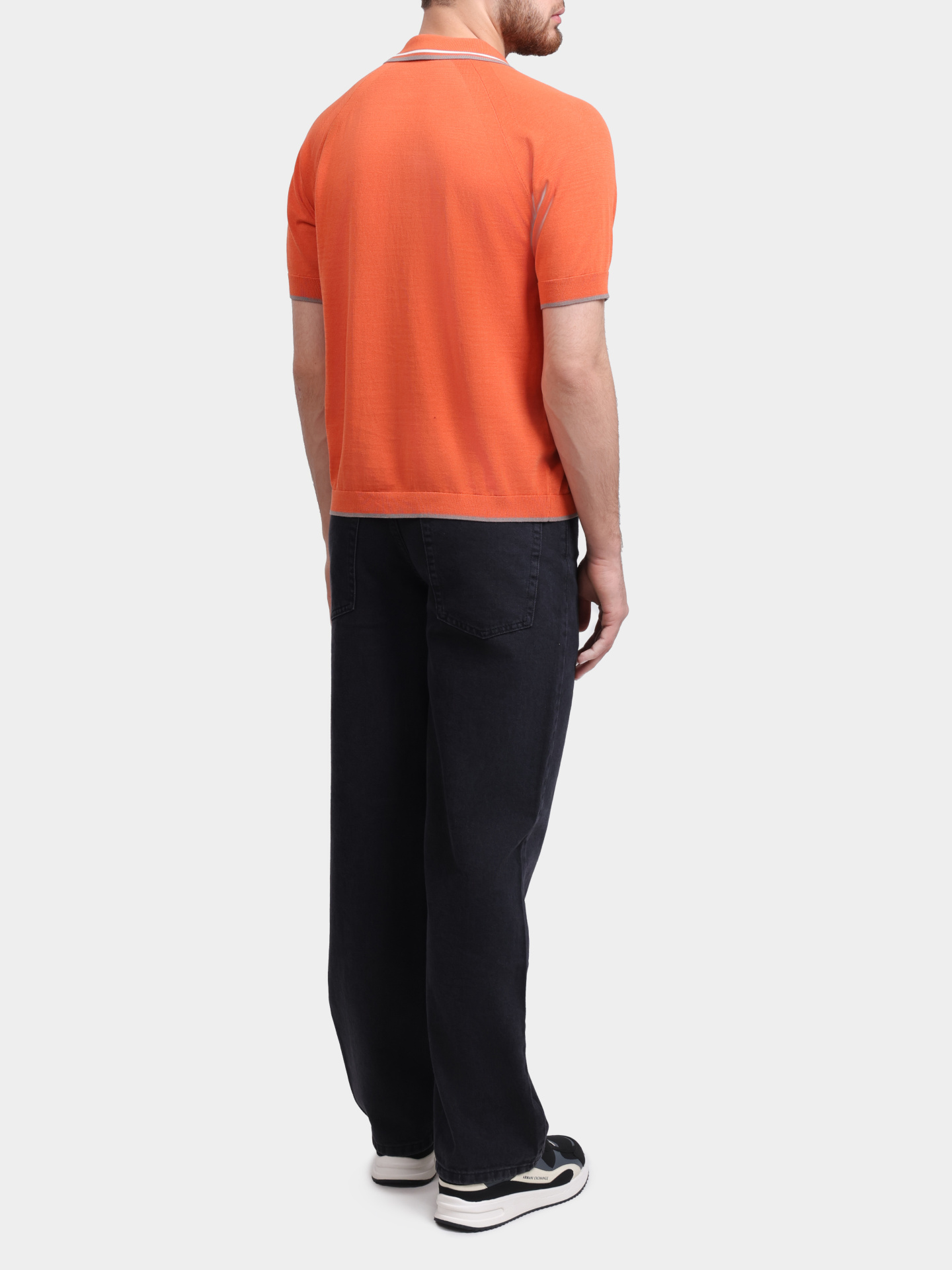 Поло Armani Exchange XM001977 AF20139 U3040 оранжевое мужское — купить в интернет-магазине Verdistore