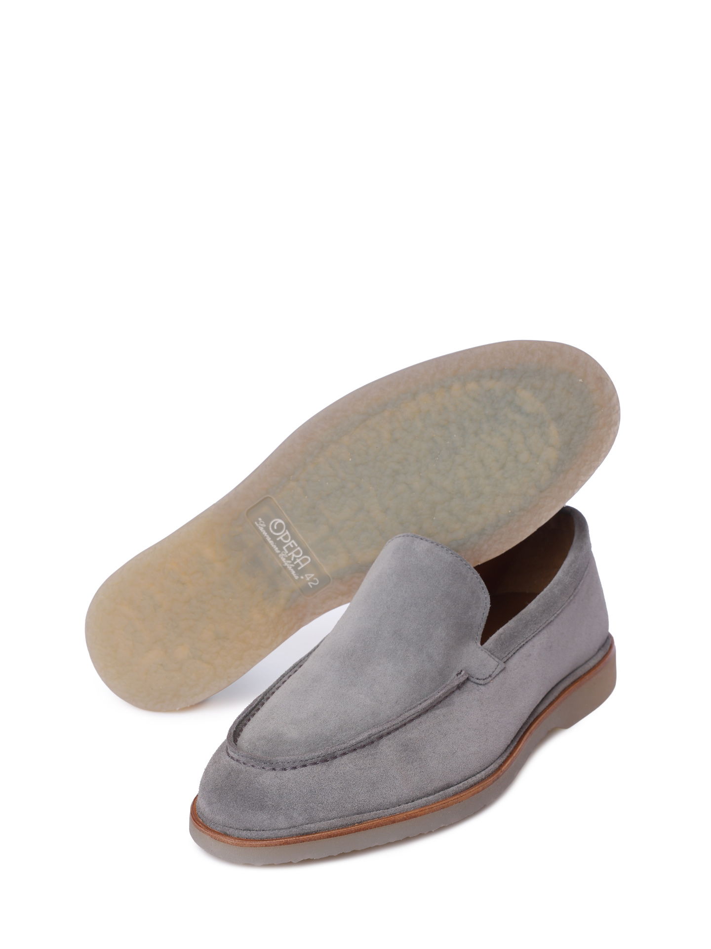 Лоферы Antonio Maurizi 16031 ALONSO / NATURE 422 серые мужские замшевые — купить в интернет-магазине Verdistore