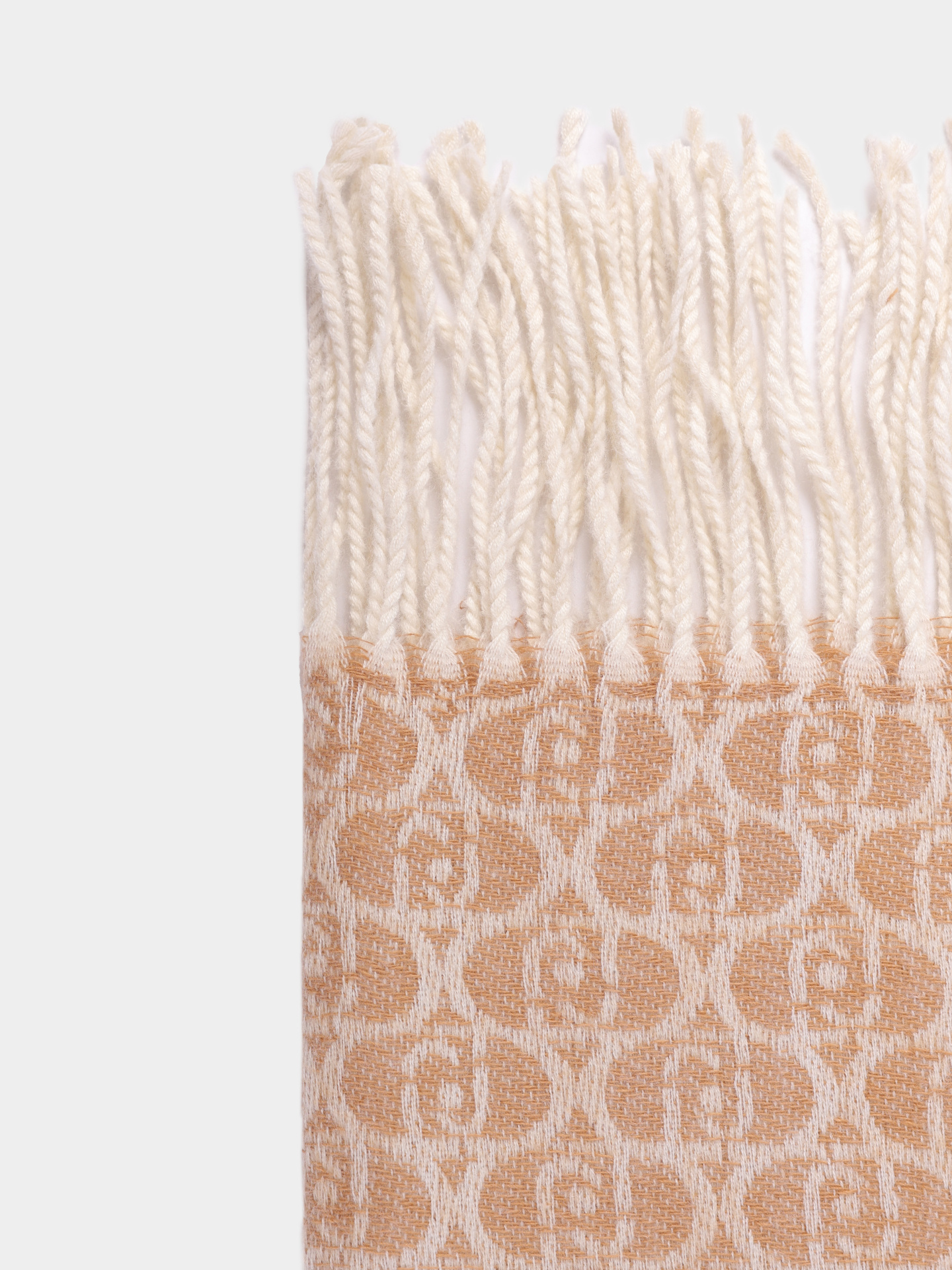 Палантин Liu-Jo 2F5018 T0300 00070 бежевый с монограммным логотипом  — купить в интернет-магазине Verdistore