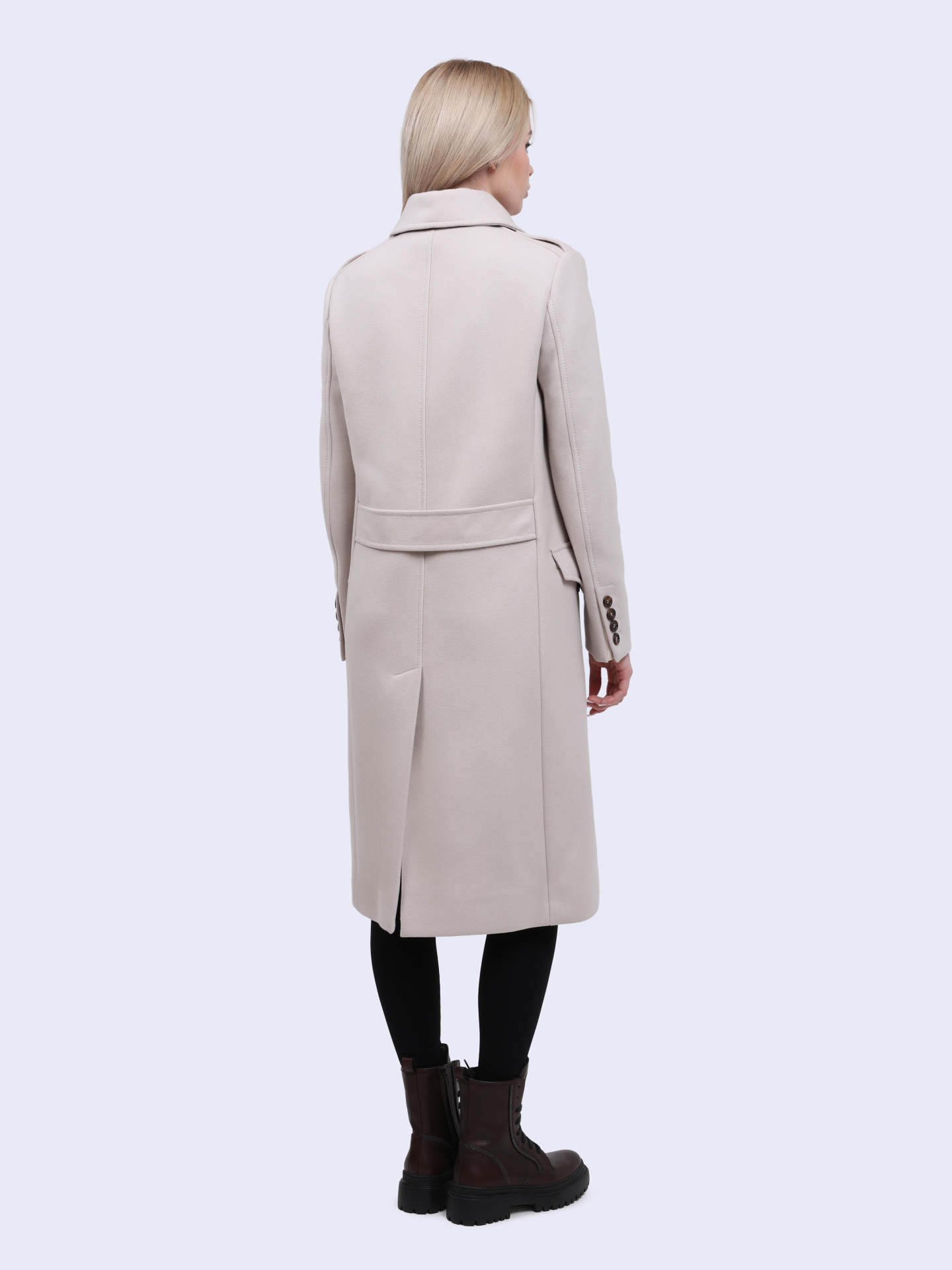 Пальто Brunello Cucinelli MB5249410 C7481 молочное женское двубортное — купить в интернет-магазине Verdistore
