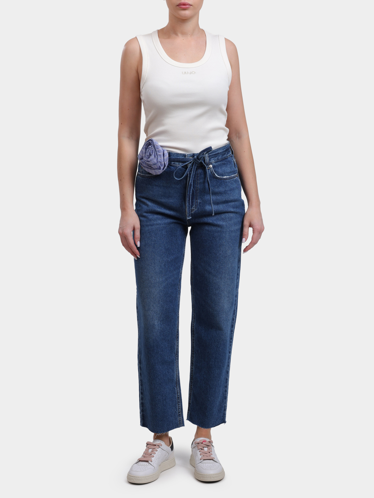 Джинсы Liu-Jo UA6249 D0244 79022 синие женские с поясом — купить в интернет-магазине Verdistore