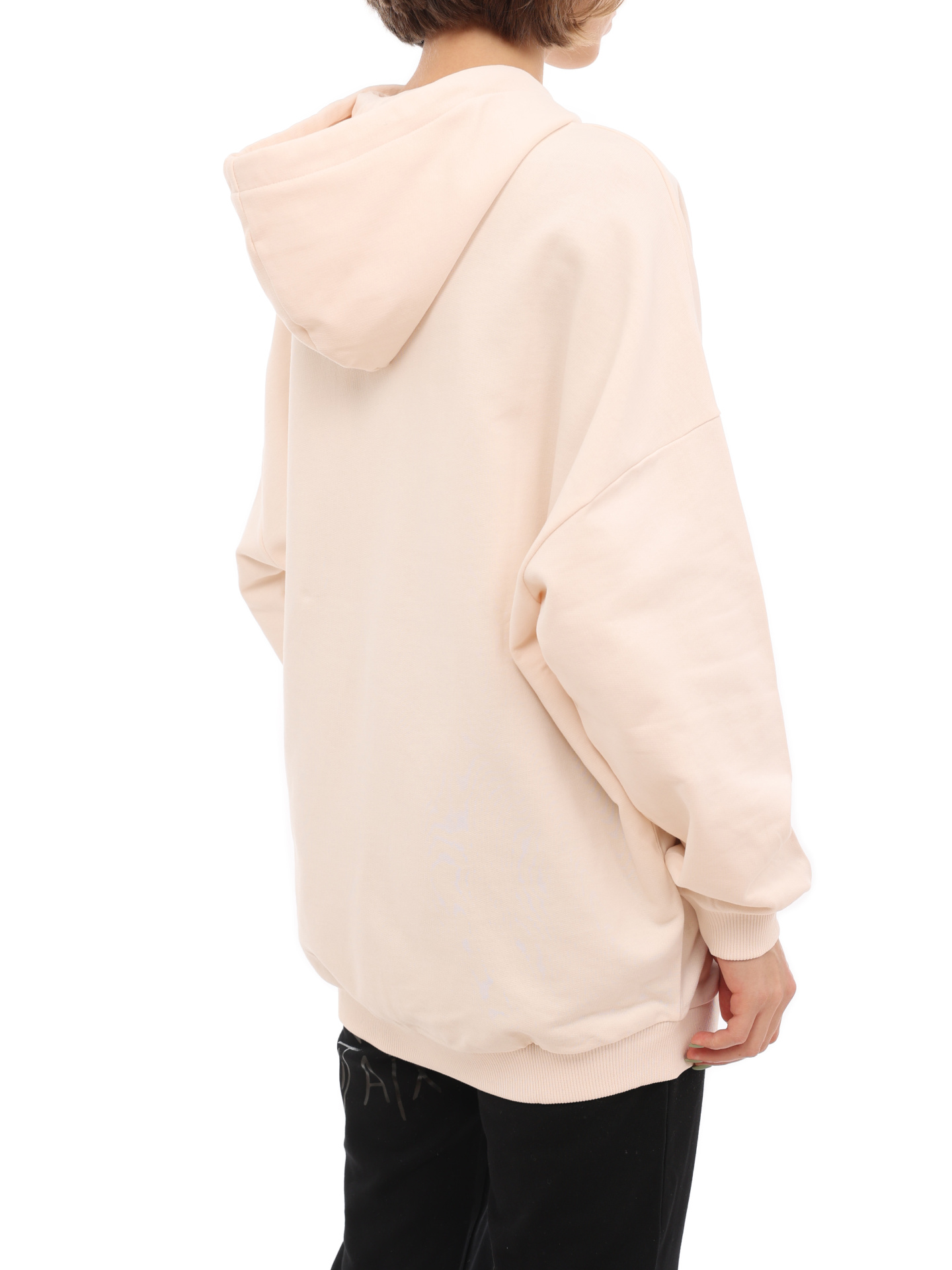 Худи Armani Exchange 6LYM46 YJCCZ 1130 розовое женское удлинённое — купить в интернет-магазине Verdistore