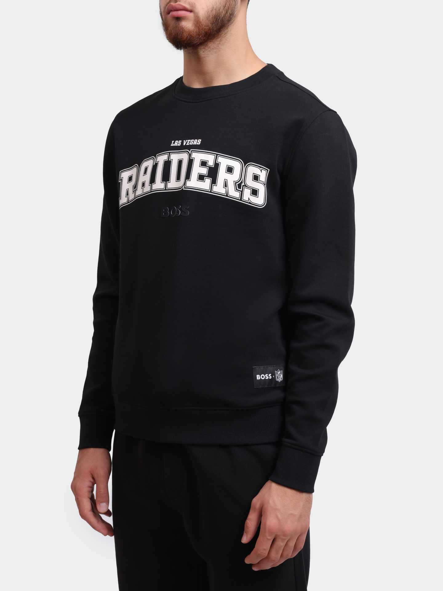 Свитшот Boss 50532430 004 черный мужской с логотипом — купить в интернет-магазине Verdistore