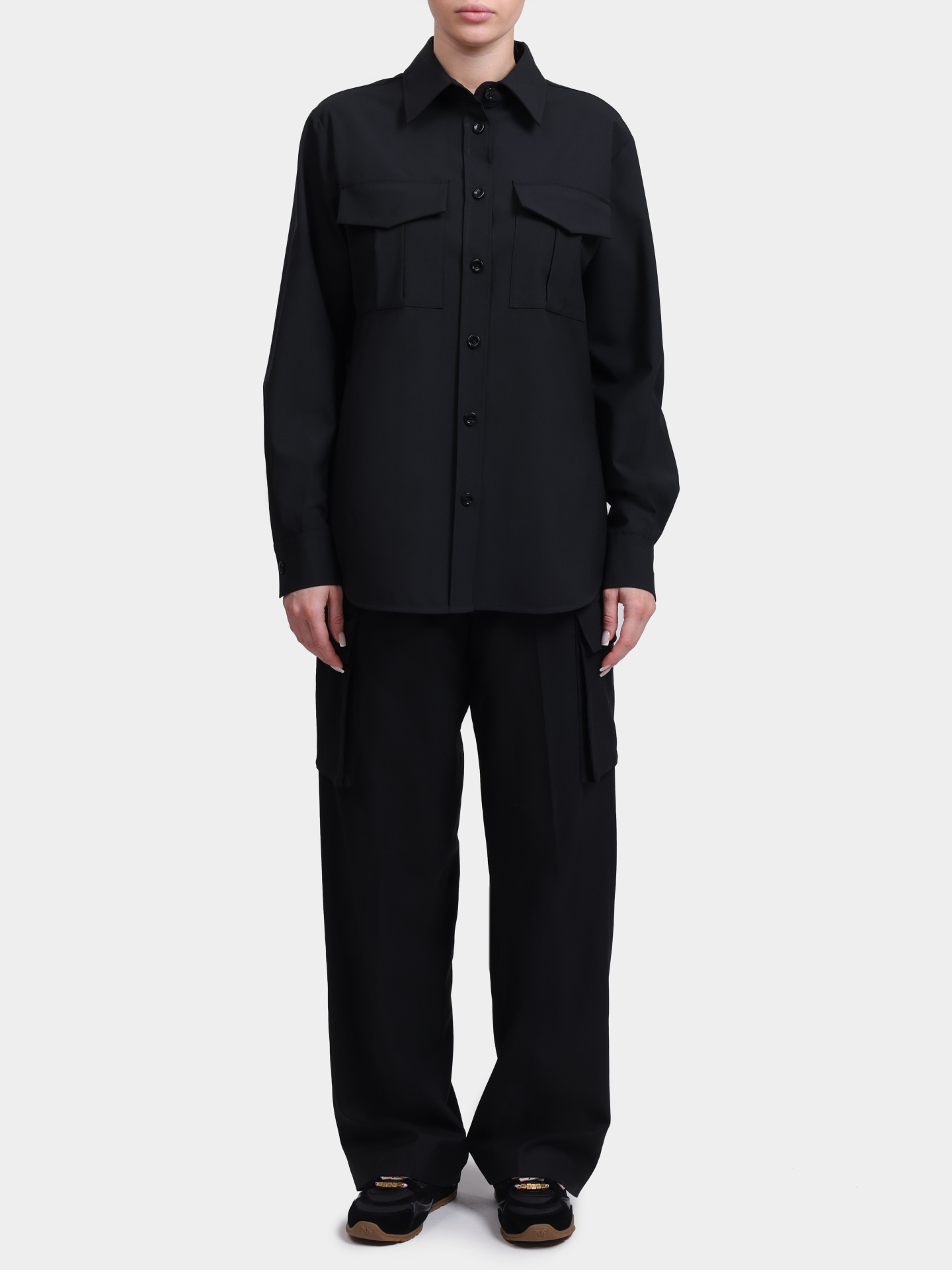 Брюки Herno PT000179D 33453 9300 черные женские  — купить в интернет-магазине Verdistore