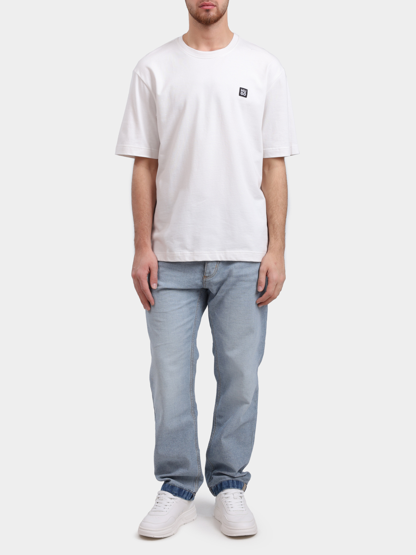 Джинсы HUGO BLUE Jonah 10274728 01 50556202 459 голубые мужские хлопковые — купить в интернет-магазине Verdistore