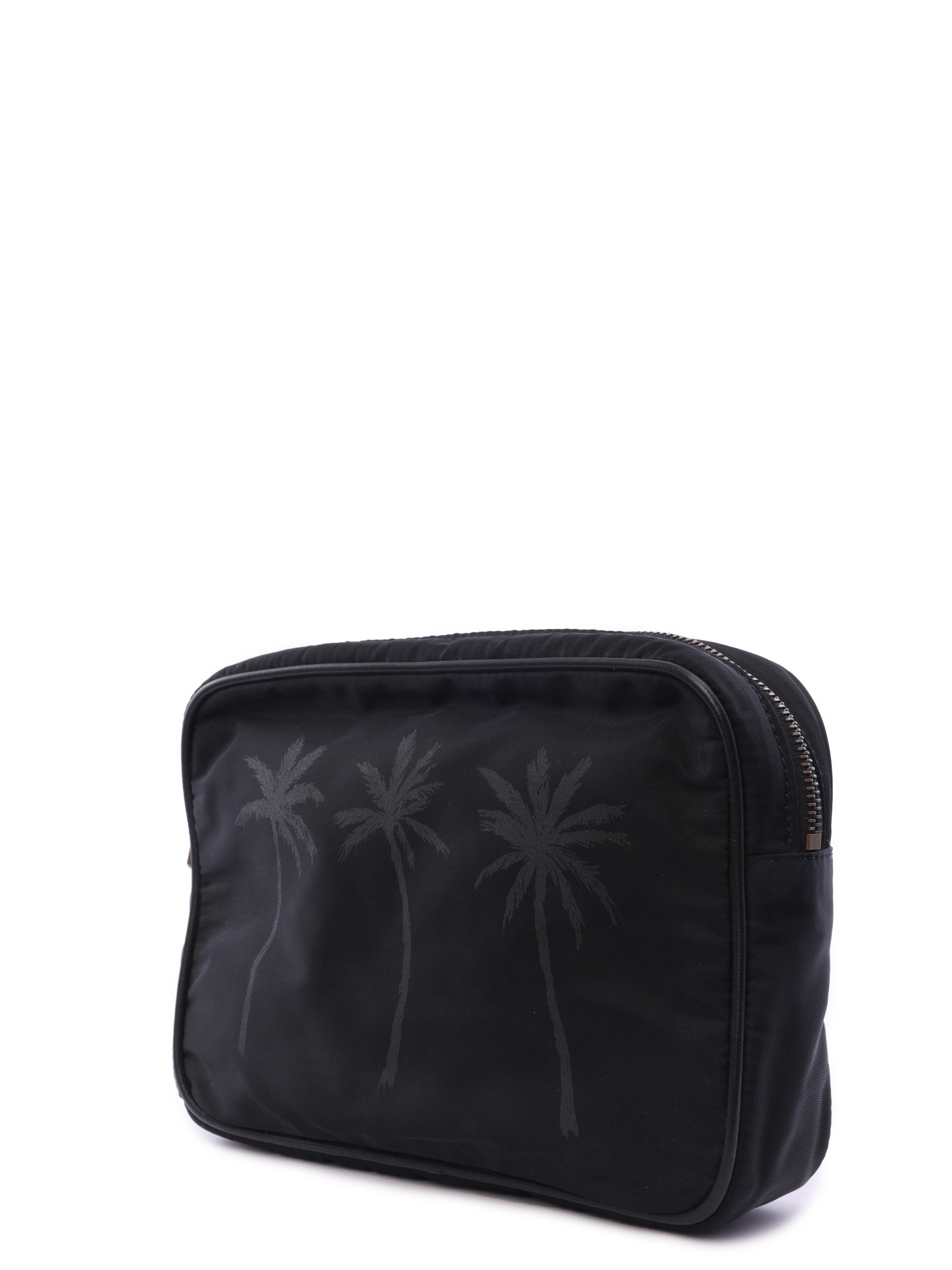 Барсетка 474857 черная с принтом пальм — купить в интернет-магазине Verdistore
