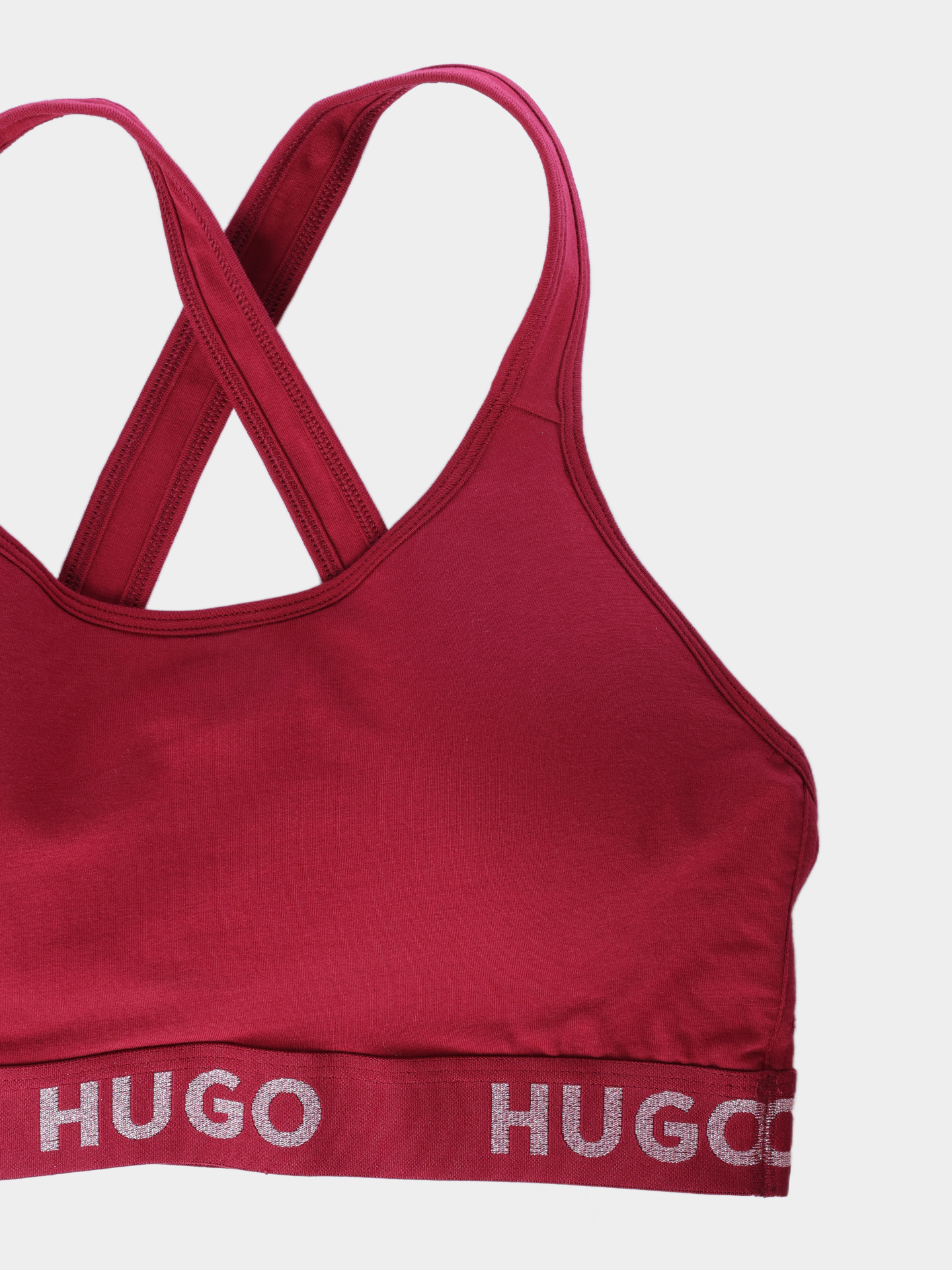 Топ Hugo BRALETTE PADDED SPOR 10241852 02 50480159 601 женский бордовый — купить в интернет-магазине Verdistore