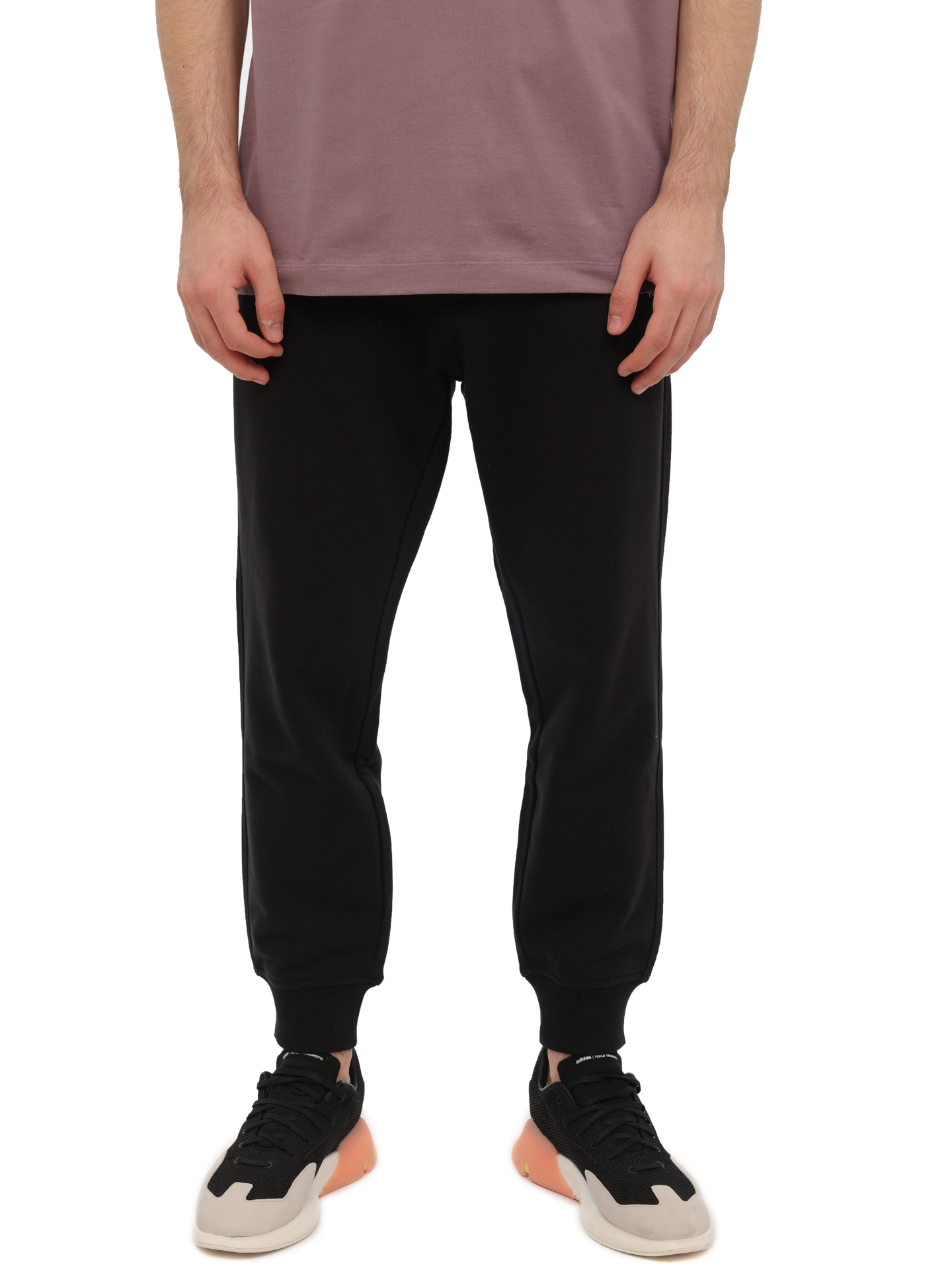 Брюки спортивные черные с манжетами снизу — купить в интернет-магазине Verdistore