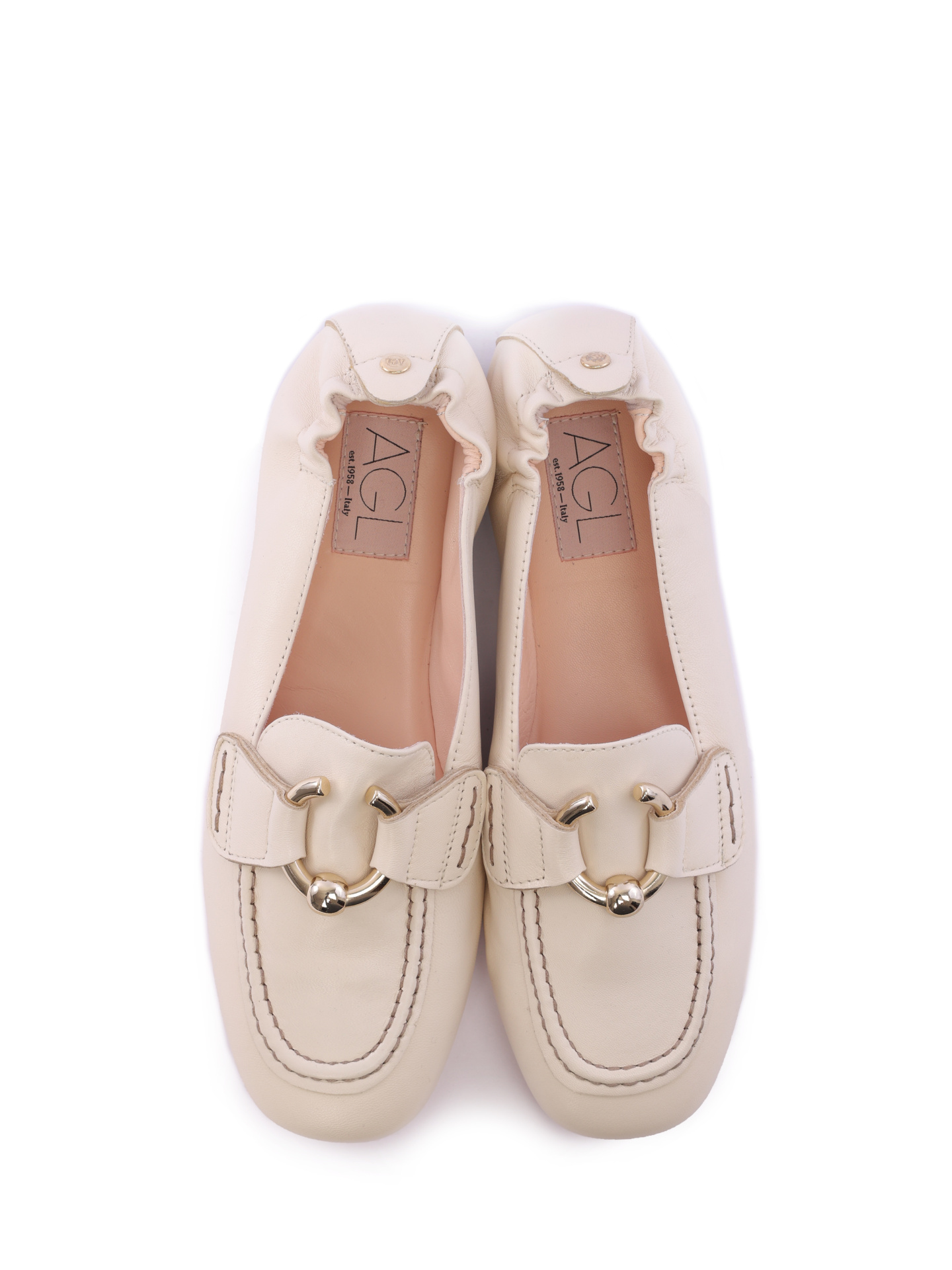 Балетки AGL D834001PCKP017 G222 белые женские — купить в интернет-магазине Verdistore