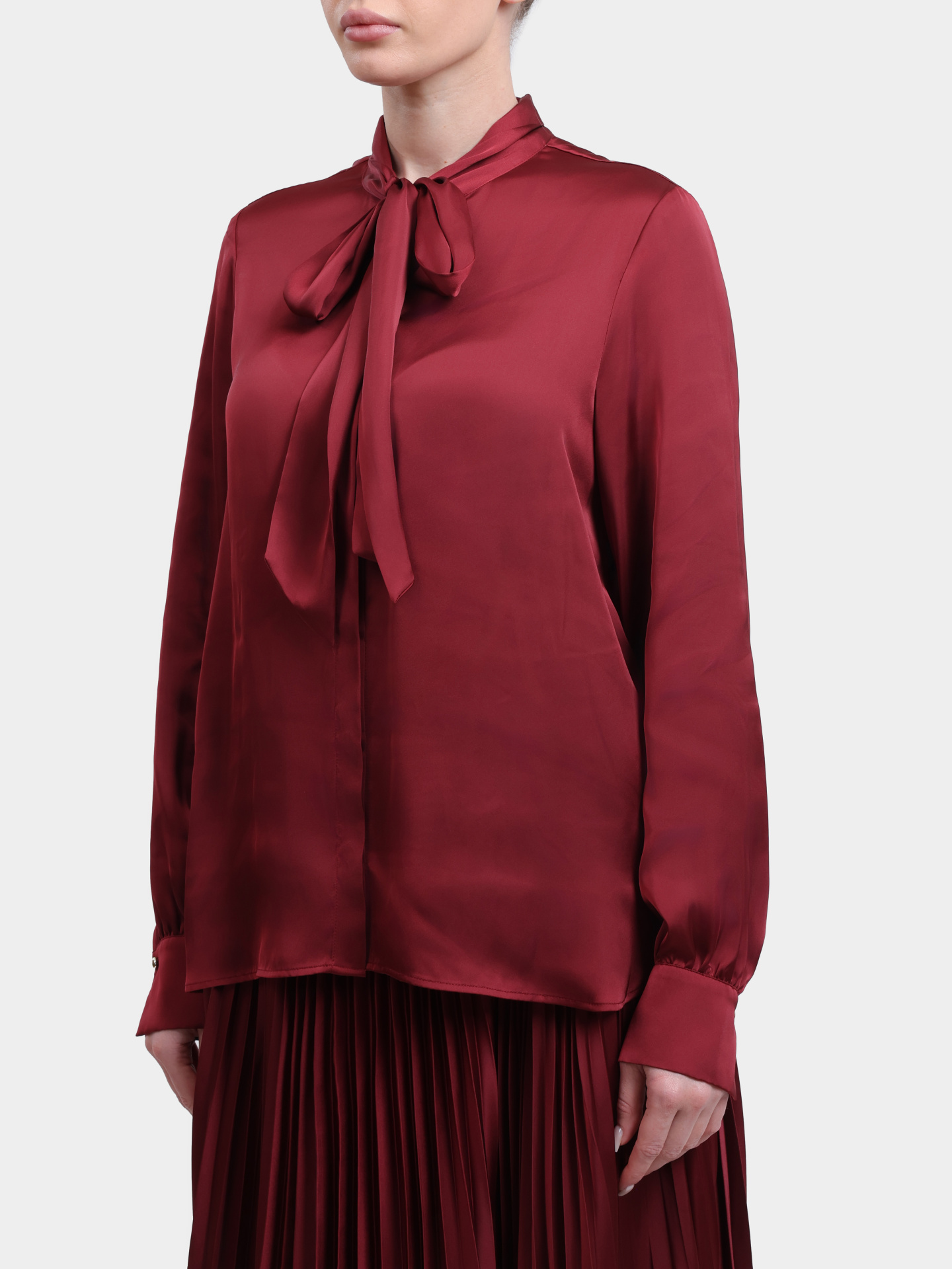 Блузка 58 254B58Bow 10019211 608 темно-красная женская — купить в интернет-магазине Verdistore