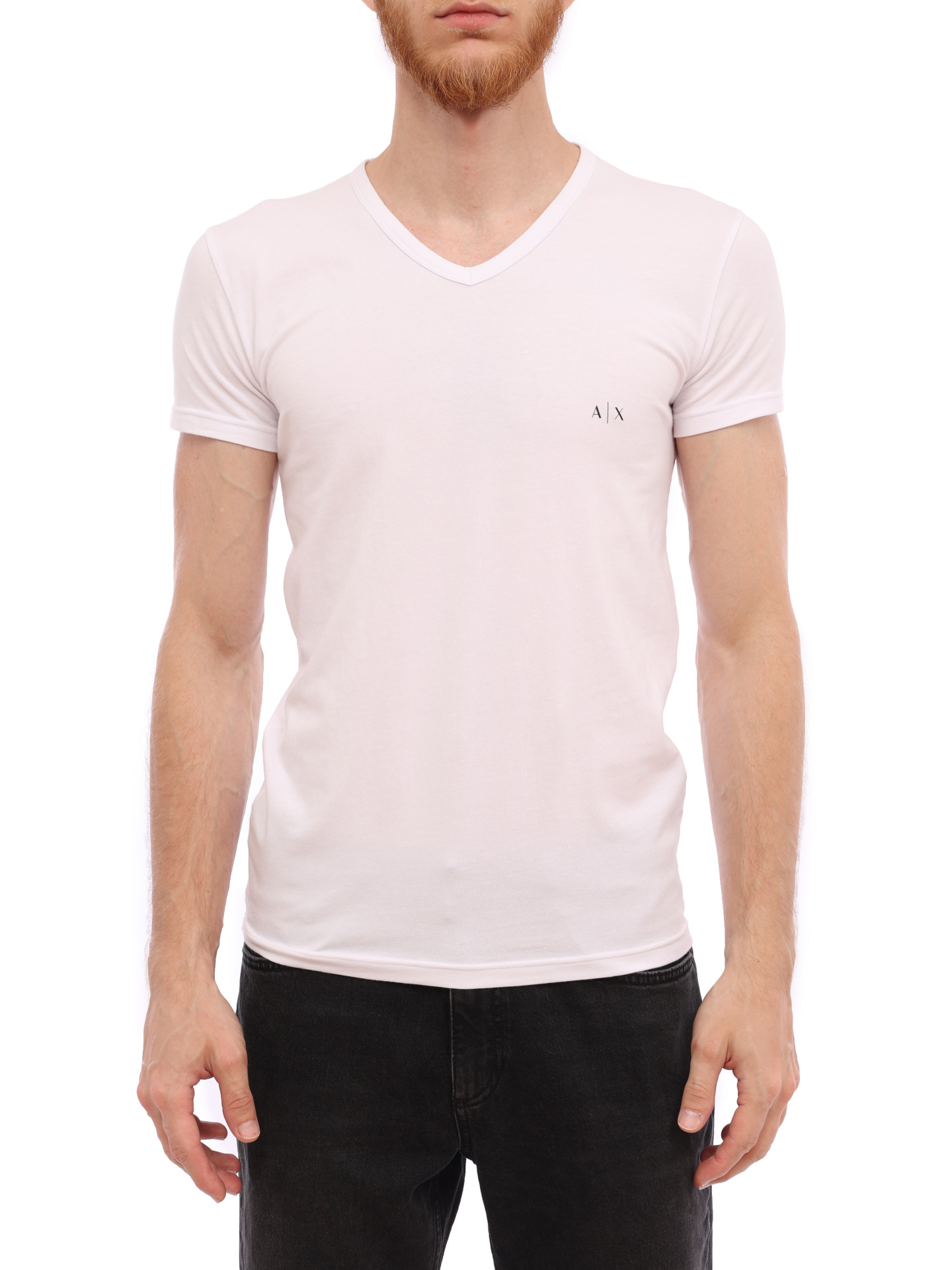 Комплект футболок Armani Exchange 956004 CC282 42520 хлопковый мужской с v-вырезом — купить в интернет-магазине Verdistore