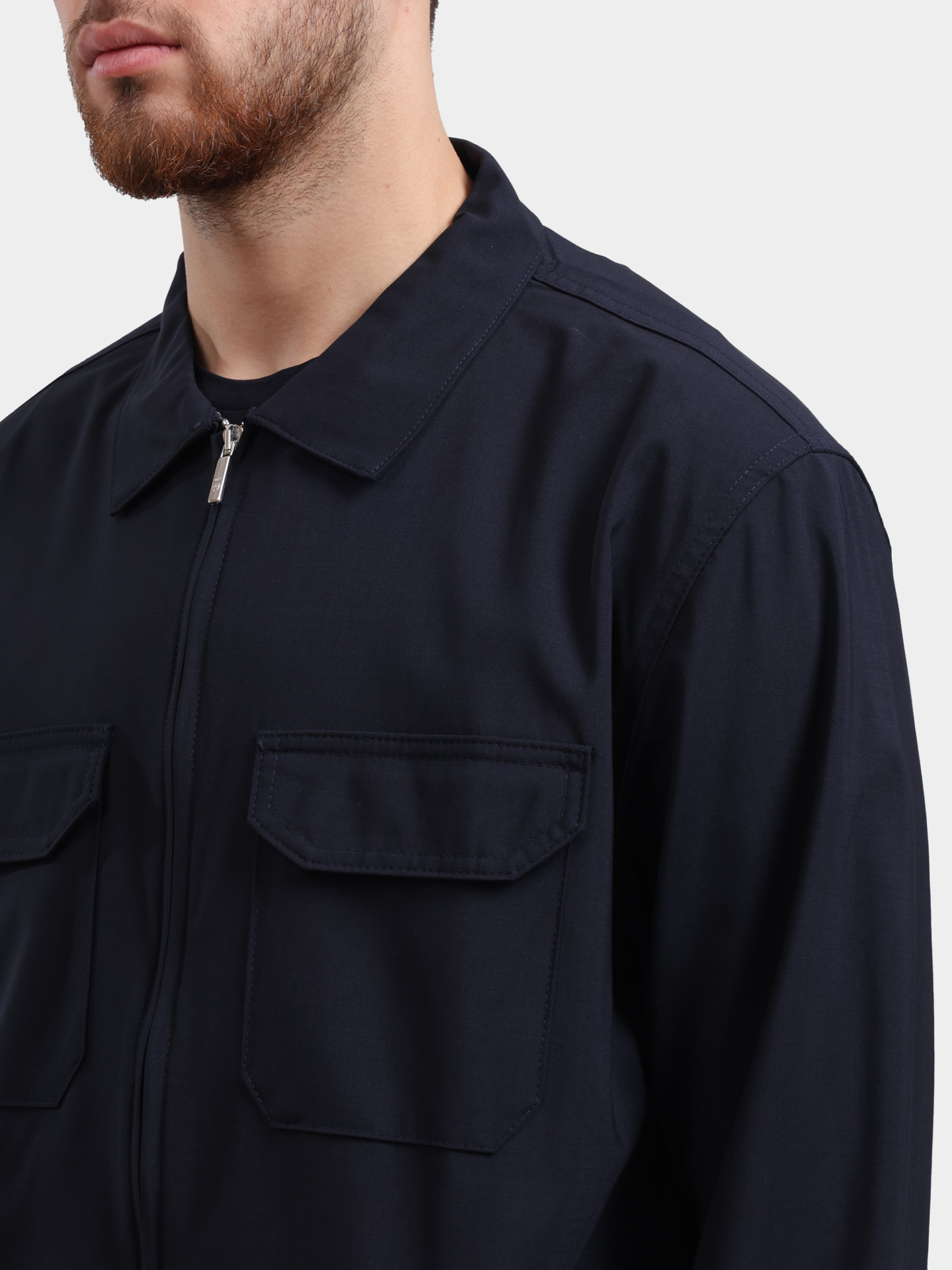 Куртка-рубашка Richard J.Brown Robert T83 8 темно-синяя мужская прямого кроя — купить в интернет-магазине Verdistore