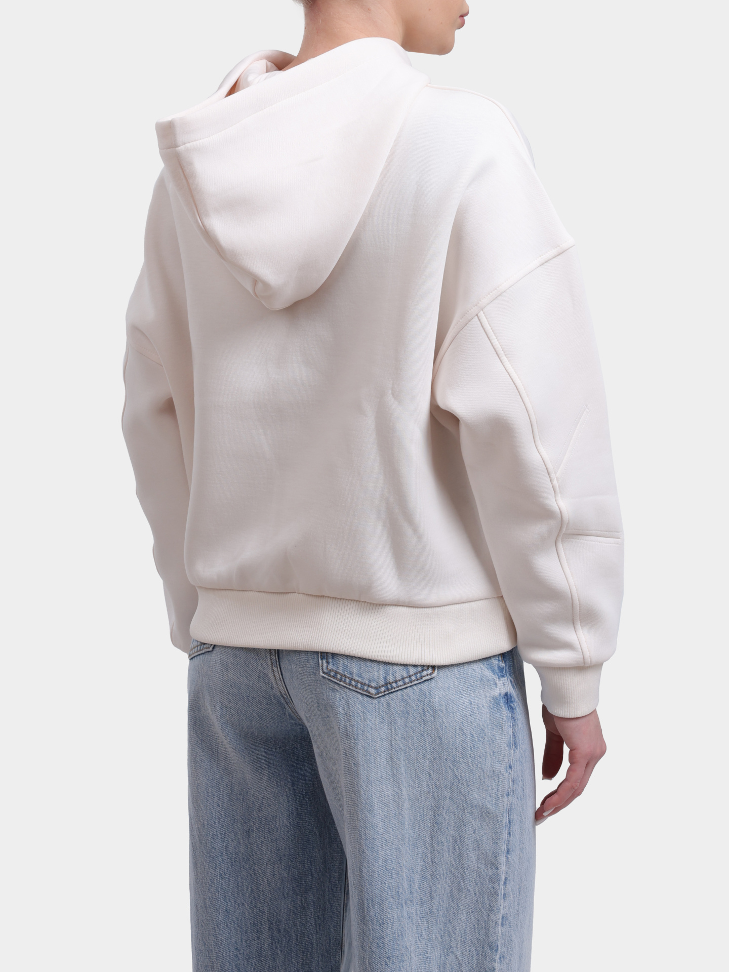 Худи Armani Exchange XW000745 AF16134 U1003 белое женское — купить в интернет-магазине Verdistore