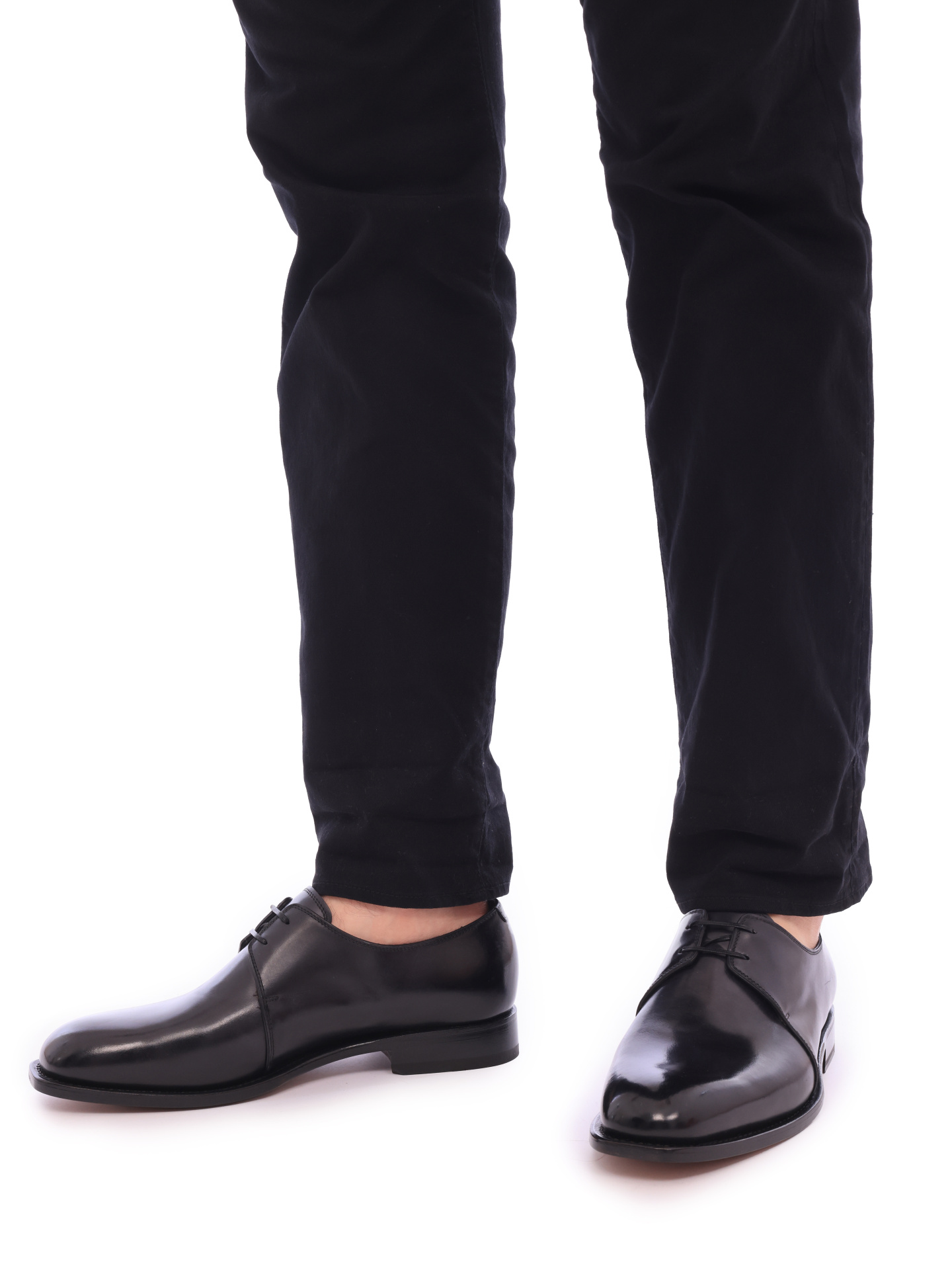 Дерби Z-07452643E из кожи с мягким матовым блеском — купить в интернет-магазине Verdistore