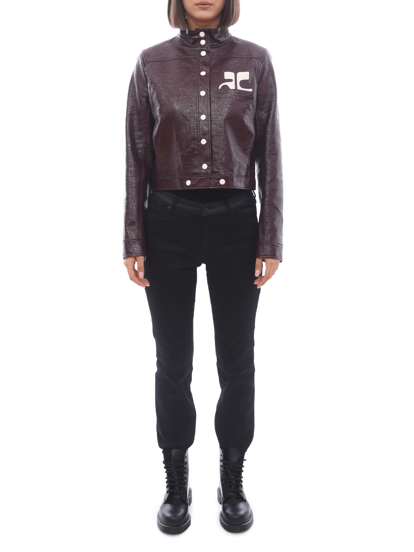 Куртка Courreges 318BL05218 бордовая женская — купить в интернет-магазине Verdistore