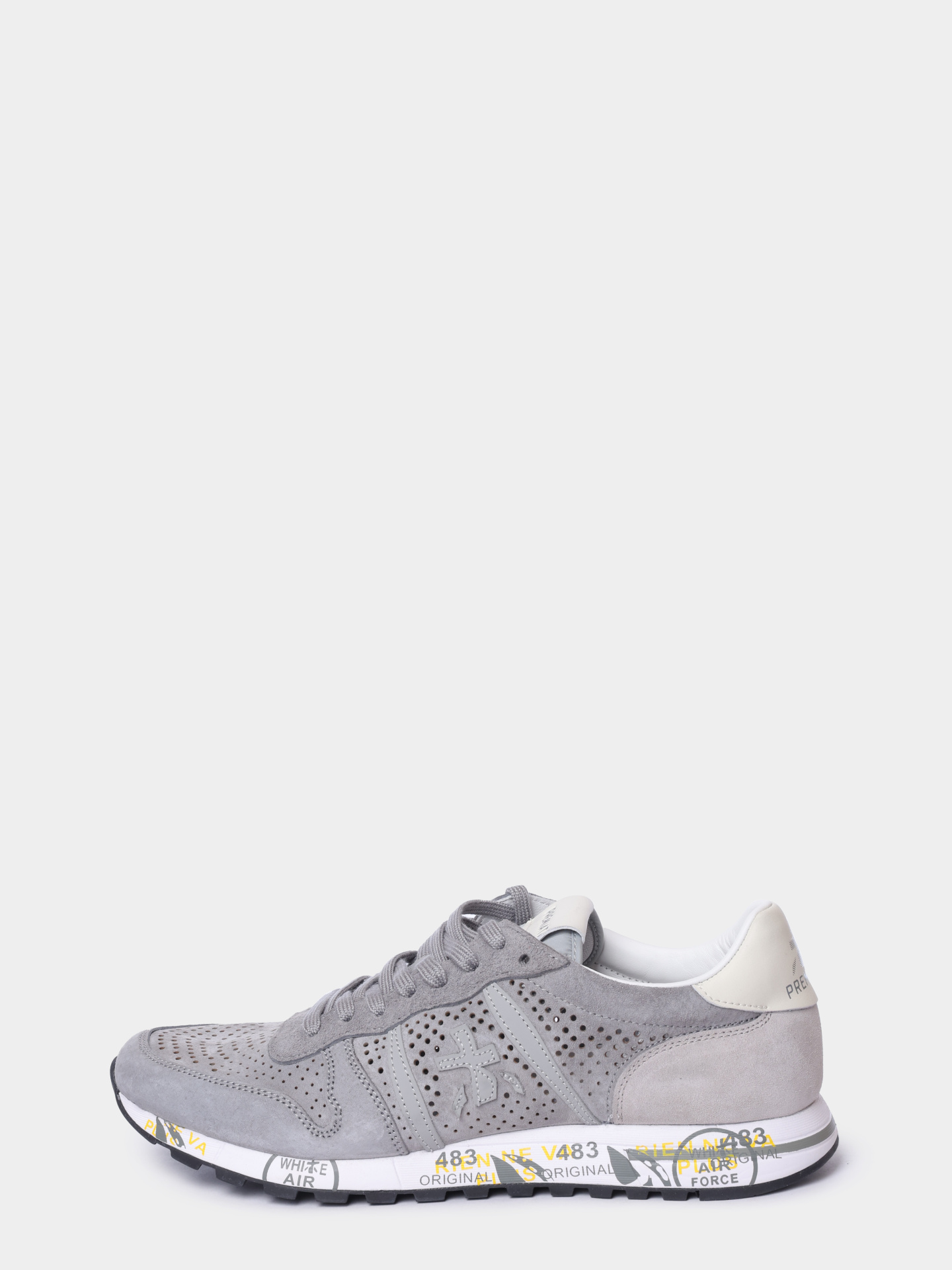 Кроссовки Premiata Sport ERIC VAR 8231 серые мужские комбинированные с перфорацией — купить в интернет-магазине Verdistore