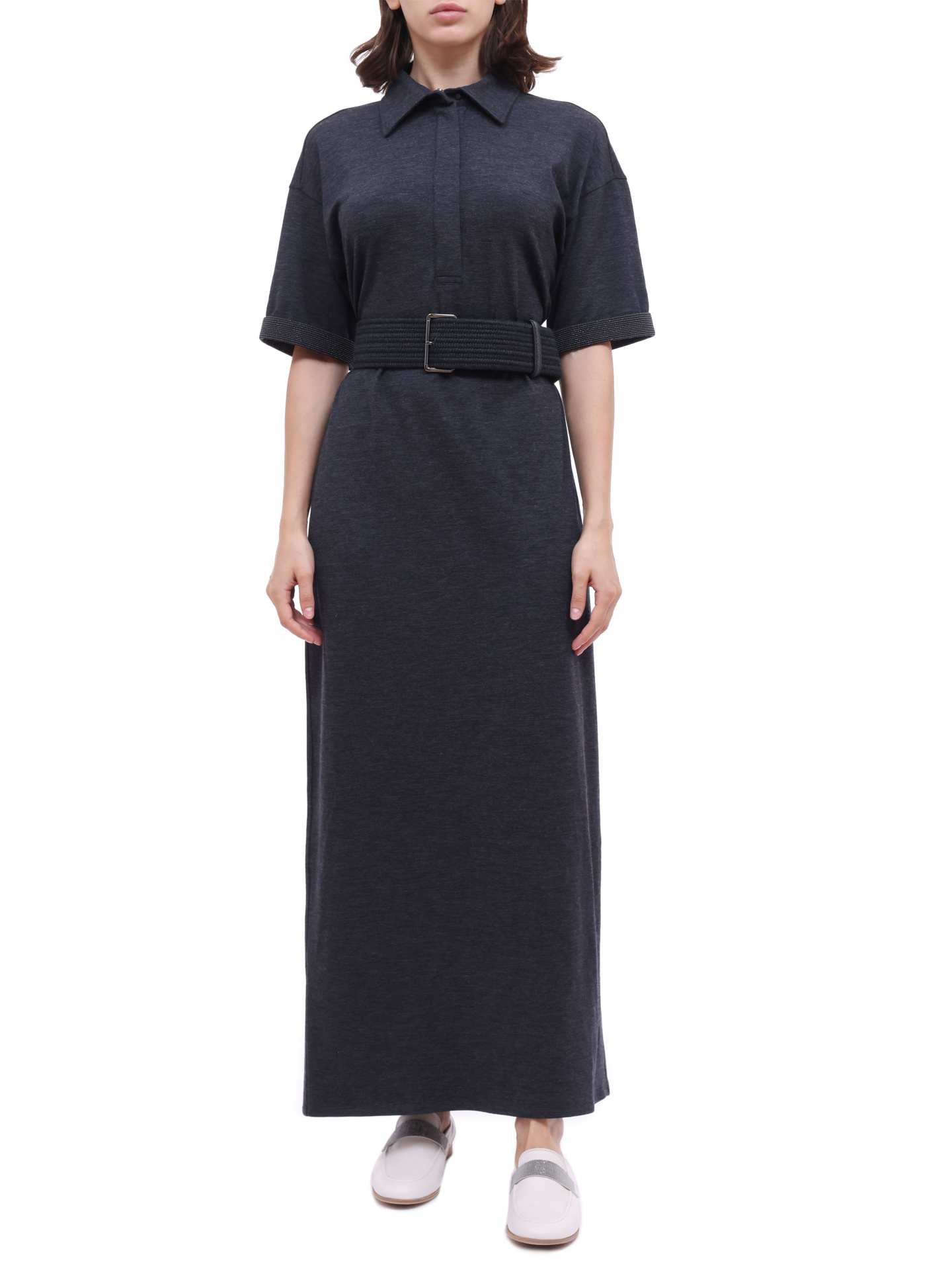 Платье Brunello Cucinelli M0R25A4813 C796 шерстяное женское с поясом — купить в интернет-магазине Verdistore
