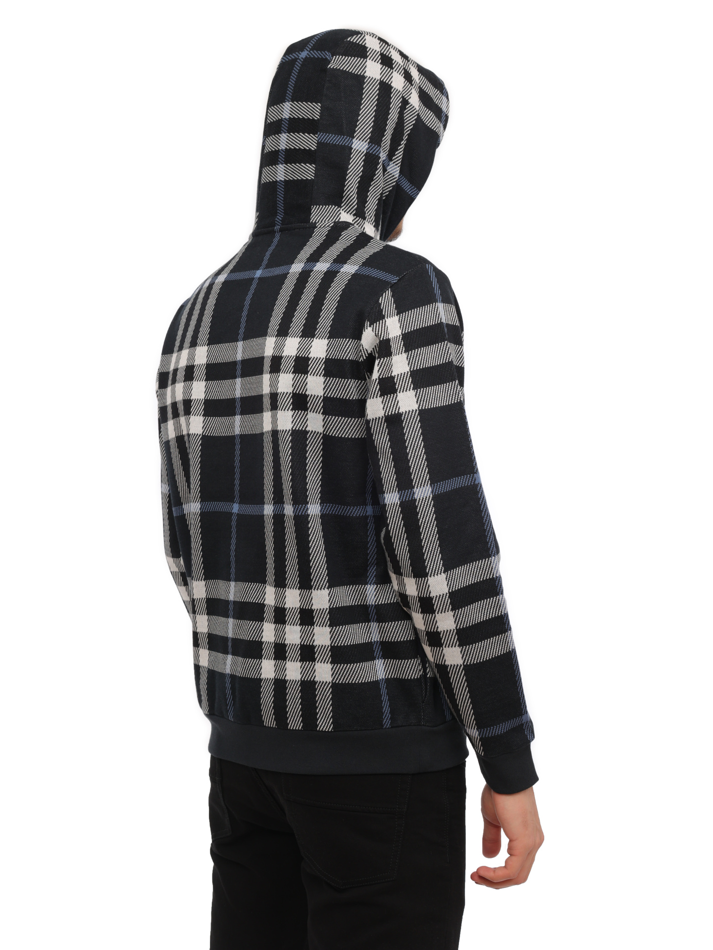 Худи Burberry 8070669 B4321 хлопковое мужское в клетку — купить в интернет-магазине Verdistore