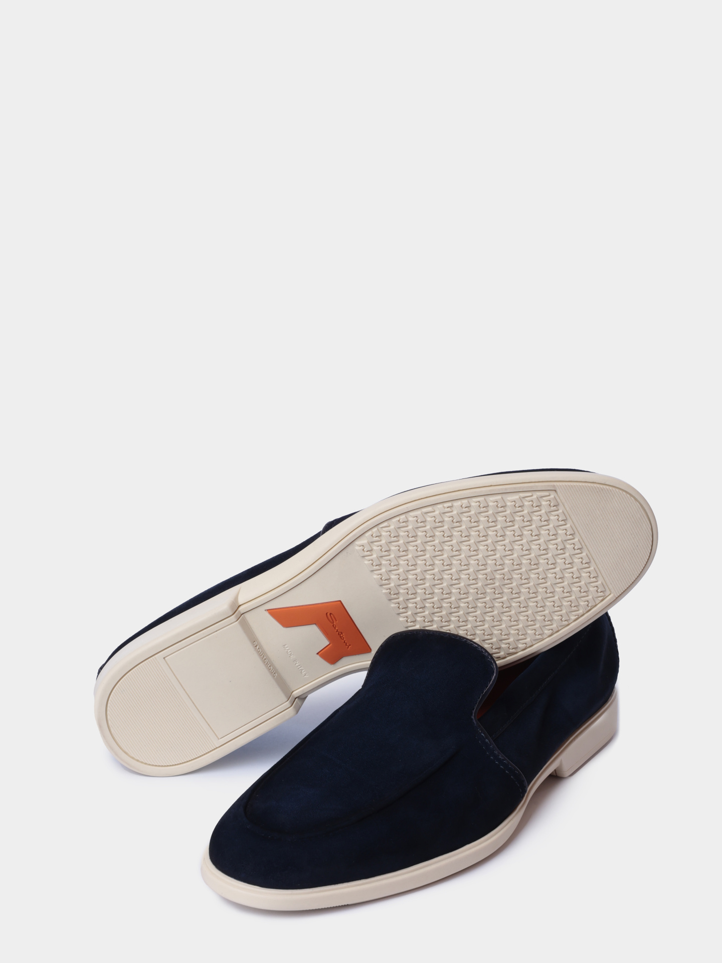 Лоферы Santoni MGAG18829TICSEAAU60 замшевые мужские — купить в интернет-магазине Verdistore