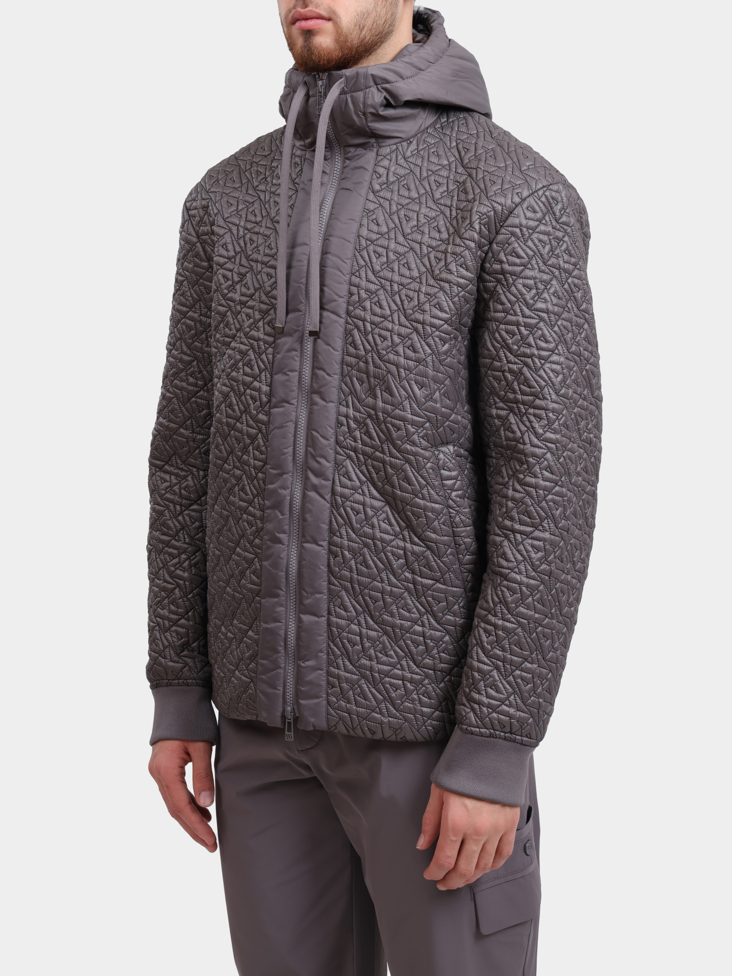 Куртка Armani Exchange XM001093 AF16589 F8044 серая мужская — купить в интернет-магазине Verdistore
