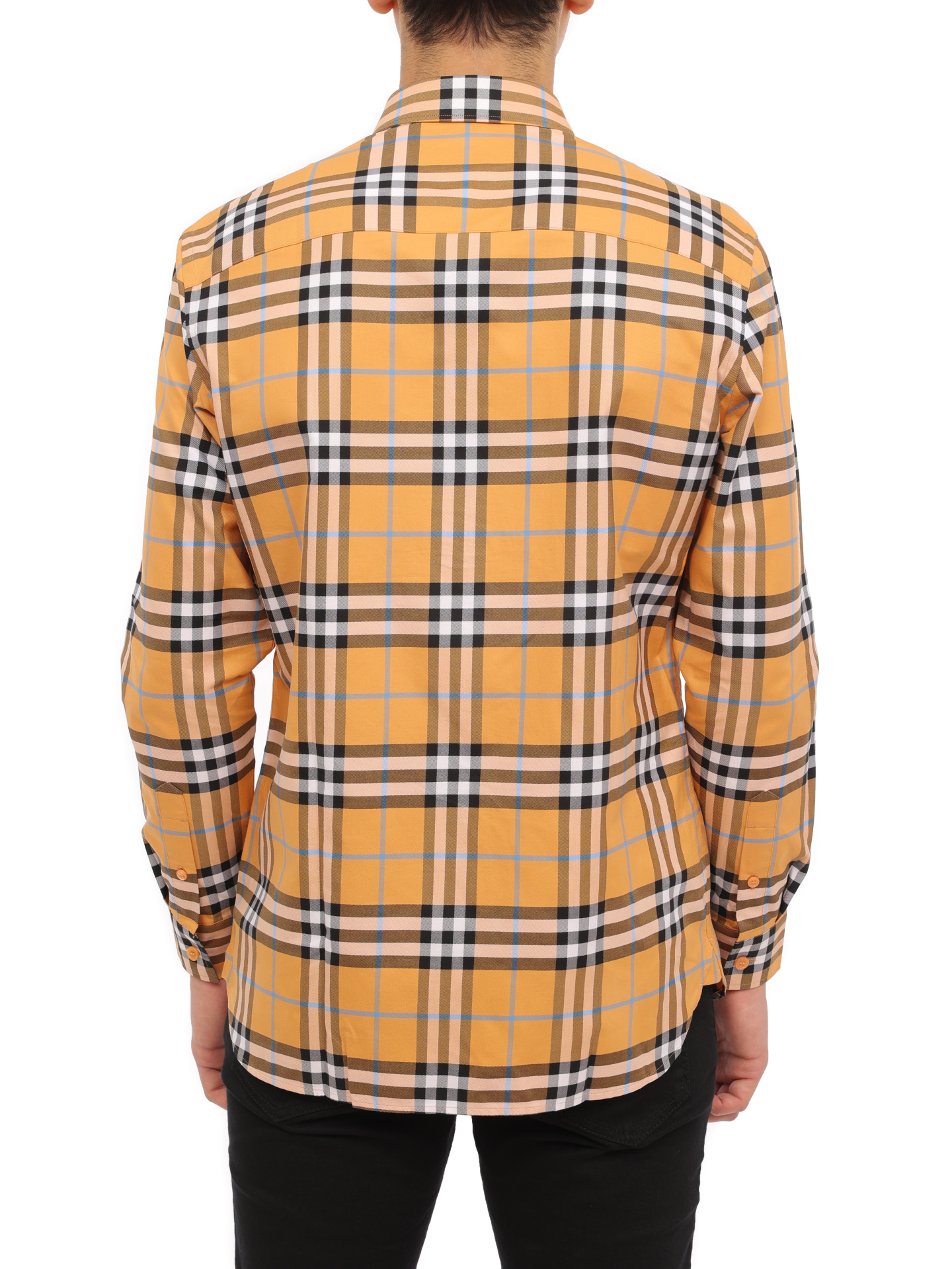 Рубашка Burberry 8071523 B6234 хлопковая мужская в клетку — купить в интернет-магазине Verdistore