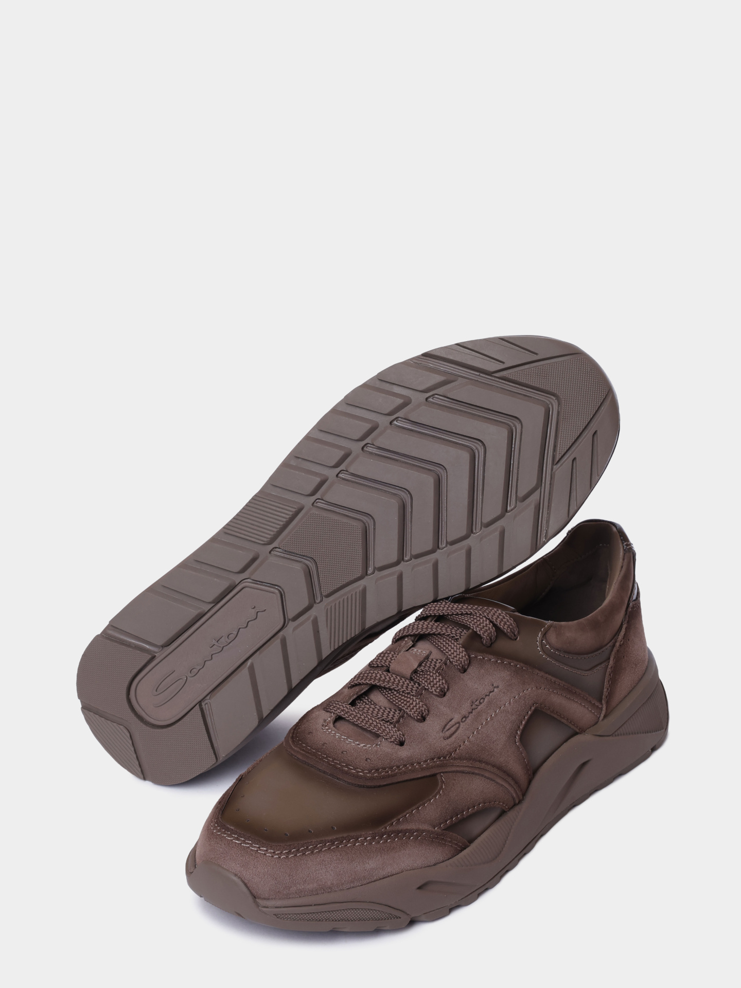 Кроссовки Santoni MBIG22112CPATKOHE81 комбинированные мужские — купить в интернет-магазине Verdistore