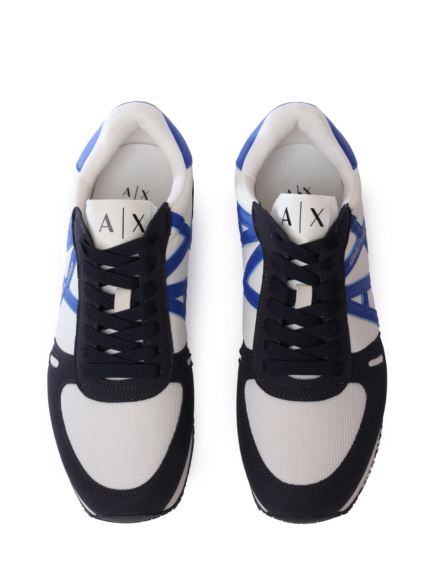 Кроссовки Armani Exchange XUX017 XCC68 U385 комбинированные мужские с логотипом — купить в интернет-магазине Verdistore