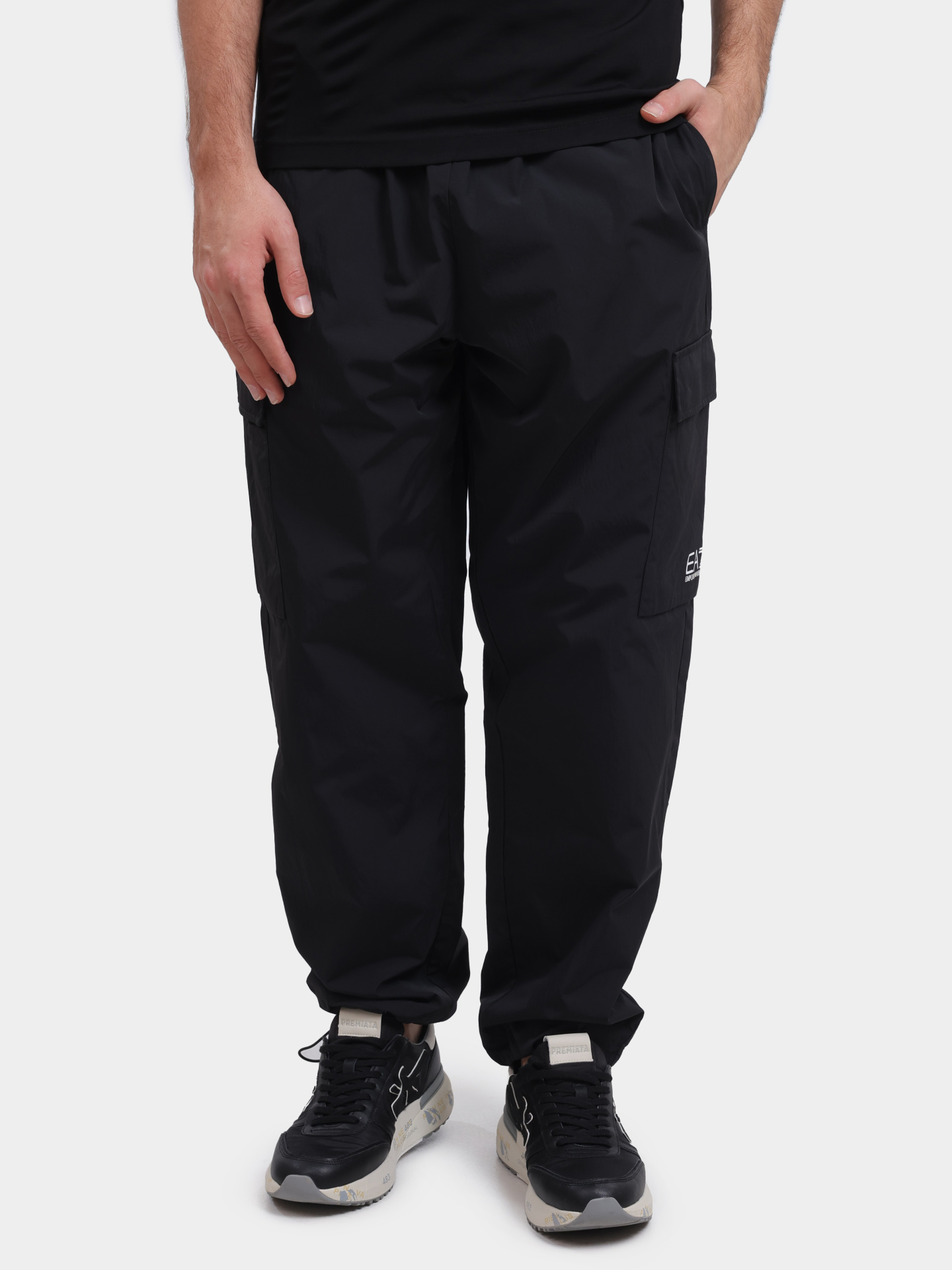Брюки спортивные EA7 7M000953 AF13190 UC001 черные мужские — купить в интернет-магазине Verdistore