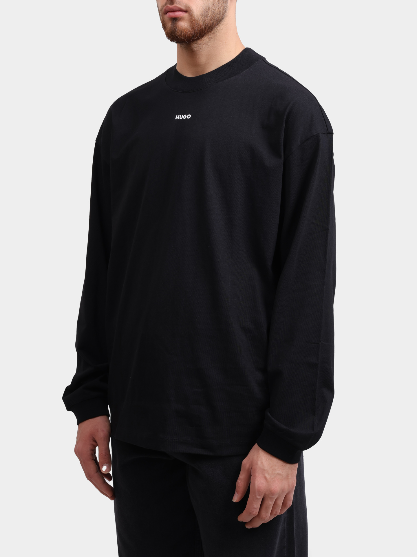 Лонгслив Hugo 50511029 001 хлопковый мужской — купить в интернет-магазине Verdistore