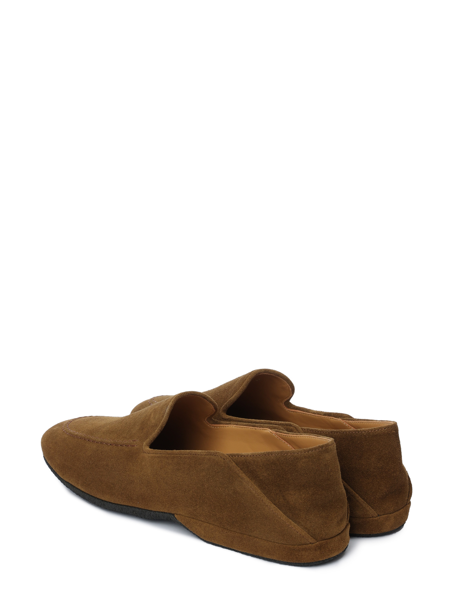 Мокасины коричневые замшевые на черной подошве — купить в интернет-магазине Verdistore