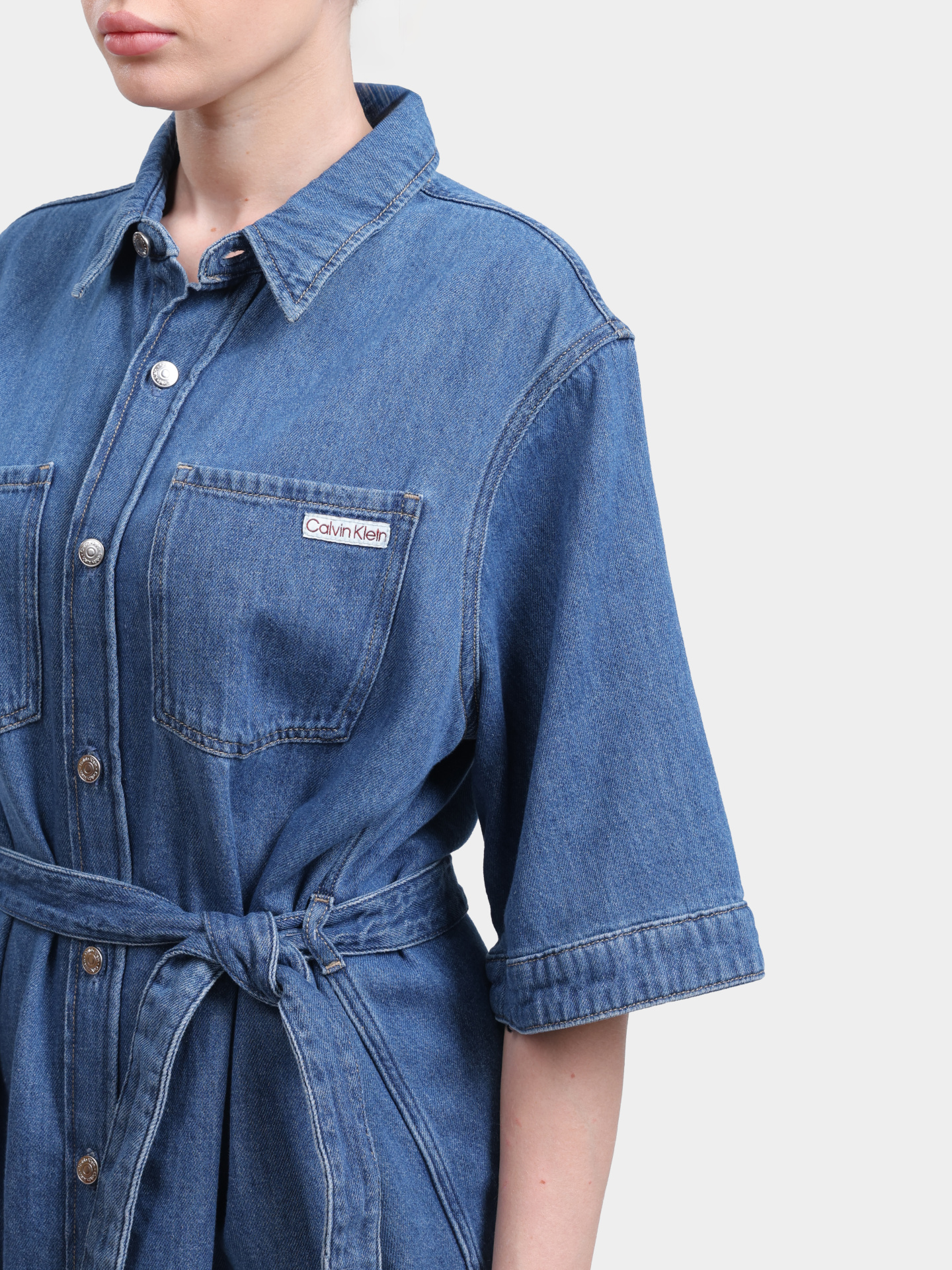 Платье Calvin Klein Jeans J20J225169 1A4 джинсовое женское — купить в интернет-магазине Verdistore