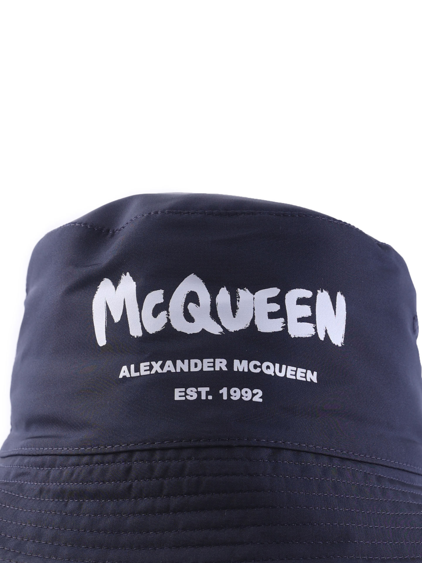 Панама Alexander McQueen 667779 4404Q 4177 темно-синяя мужская  — купить в интернет-магазине Verdistore