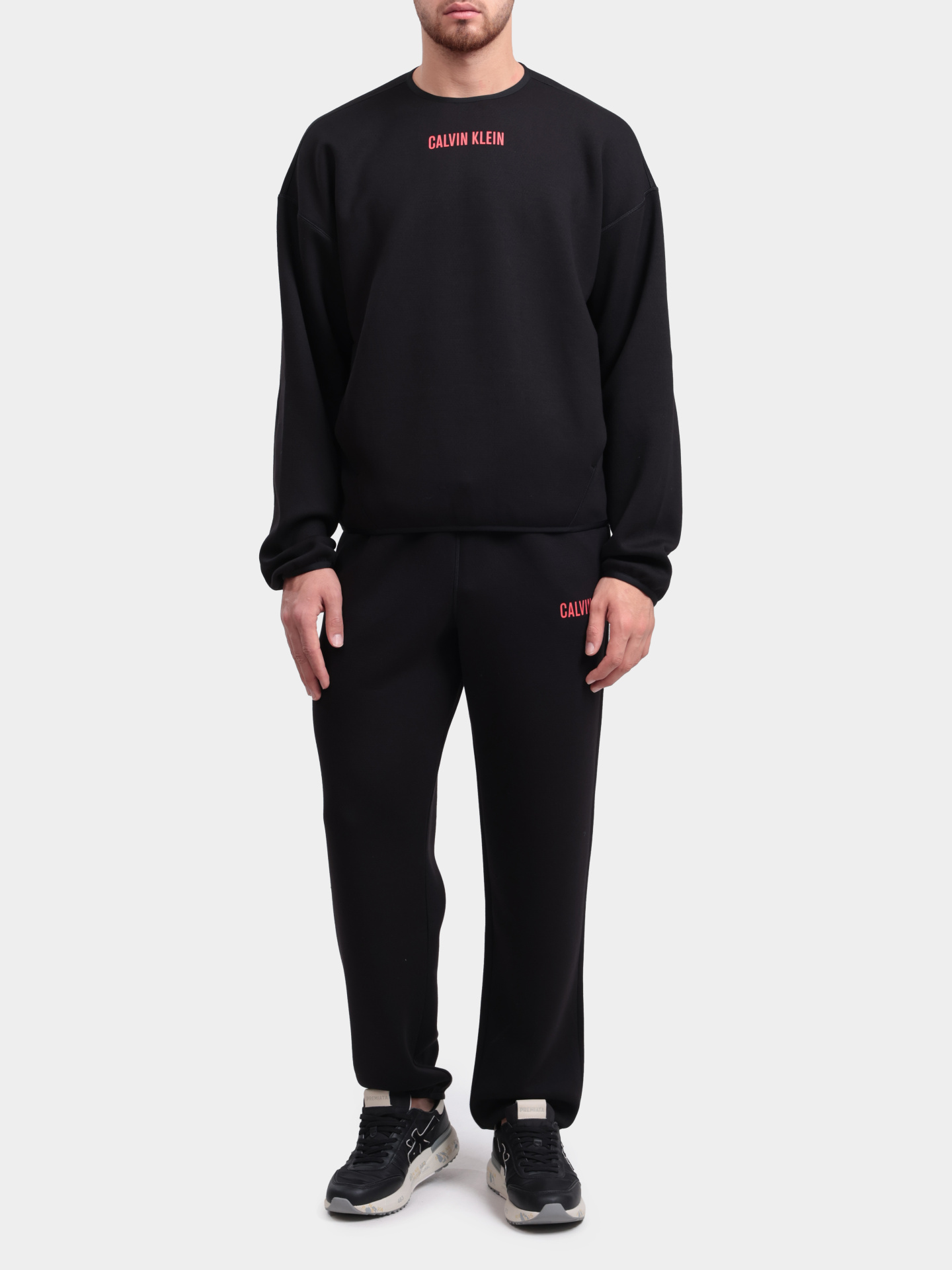 Брюки спортивные Calvin Klein LVGMF5P705 3IT черные мужские — купить в интернет-магазине Verdistore