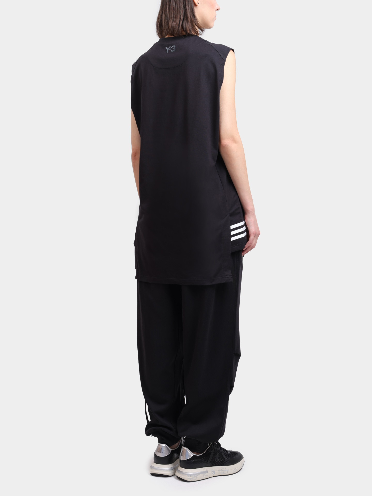 Топ Y-3 JN4904 удлиненный женский из хлопка — купить в интернет-магазине Verdistore