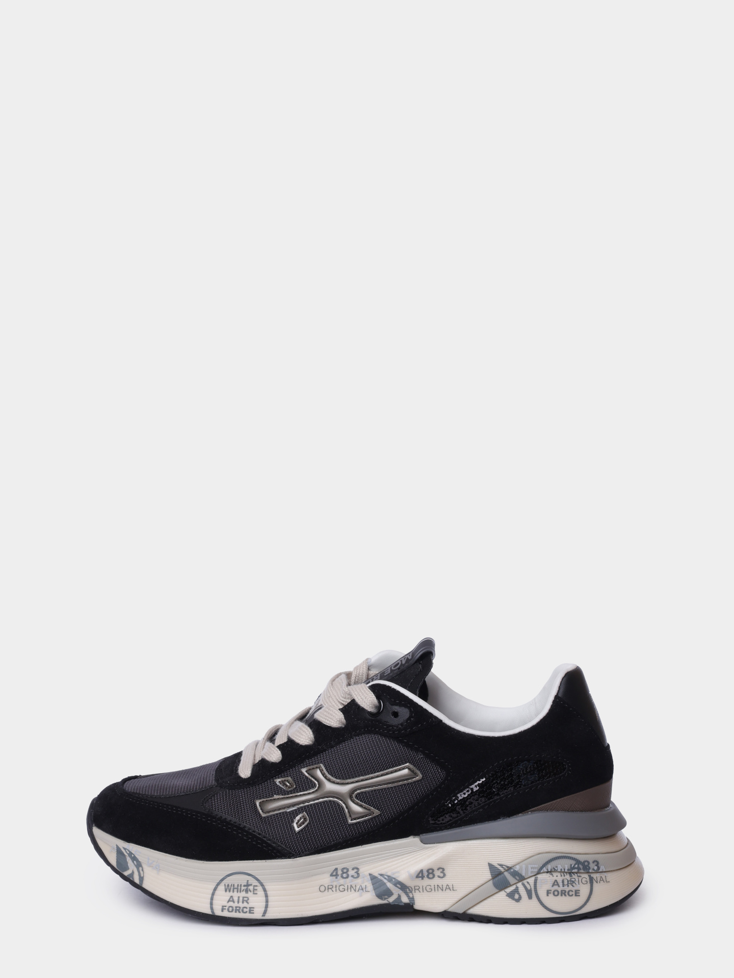 Кроссовки Premiata Sport MOERUND VAR 8304 черные женские комбинированные  — купить в интернет-магазине Verdistore