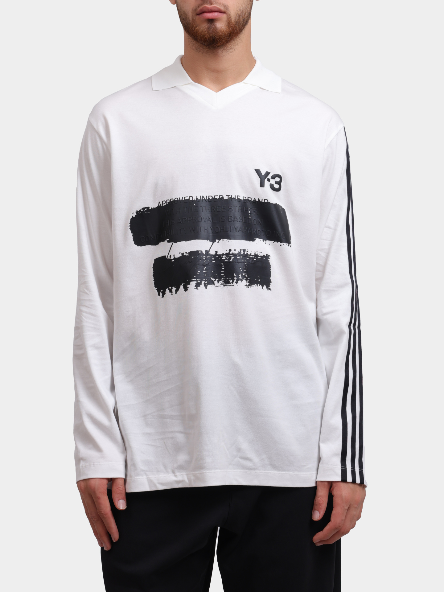 Поло Y-3 JM3233 хлопковое мужское с логотипом — купить в интернет-магазине Verdistore