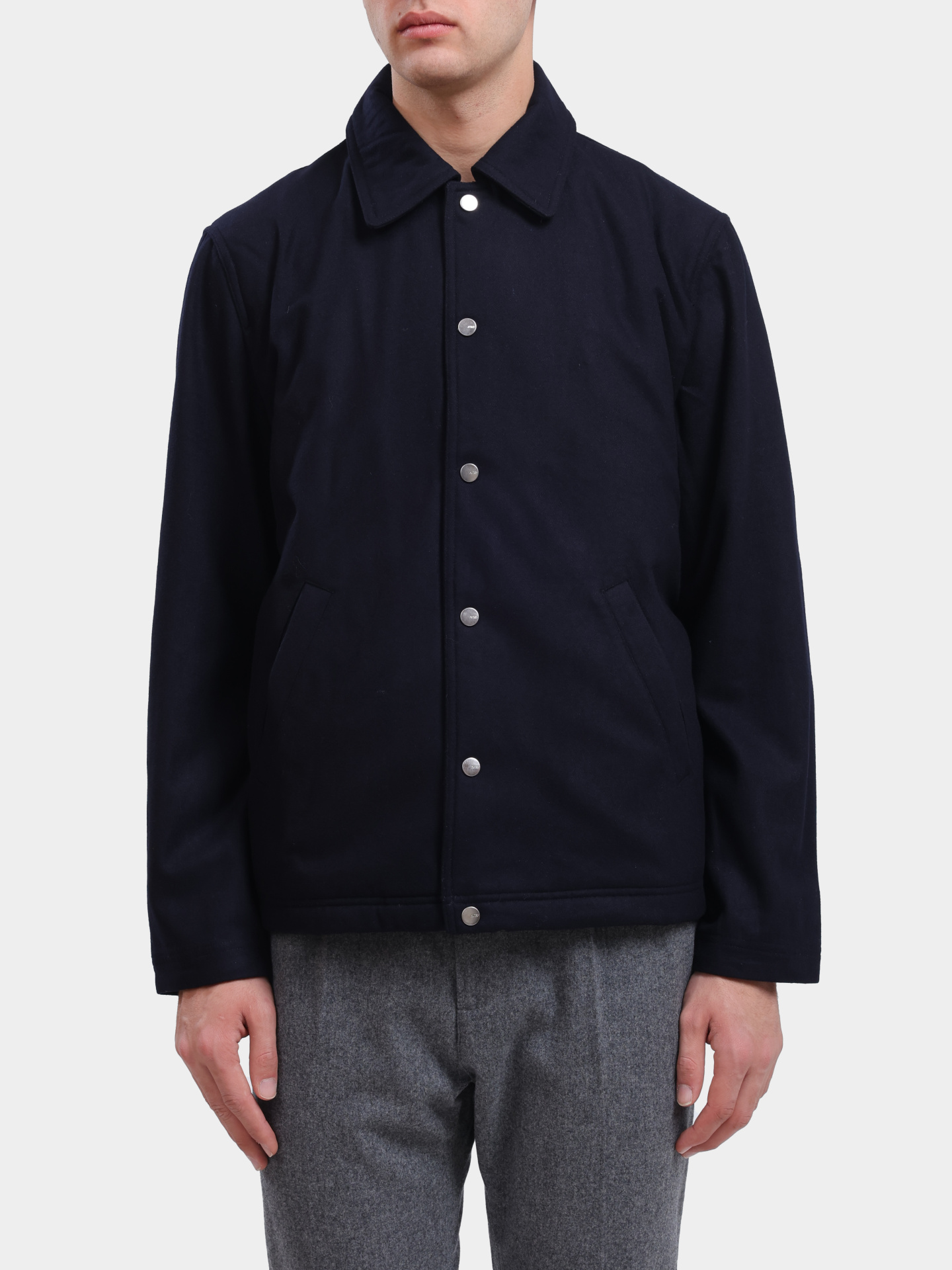 Куртка-рубашка Autry JAPX - O5IV темно-синяя мужская — купить в интернет-магазине Verdistore