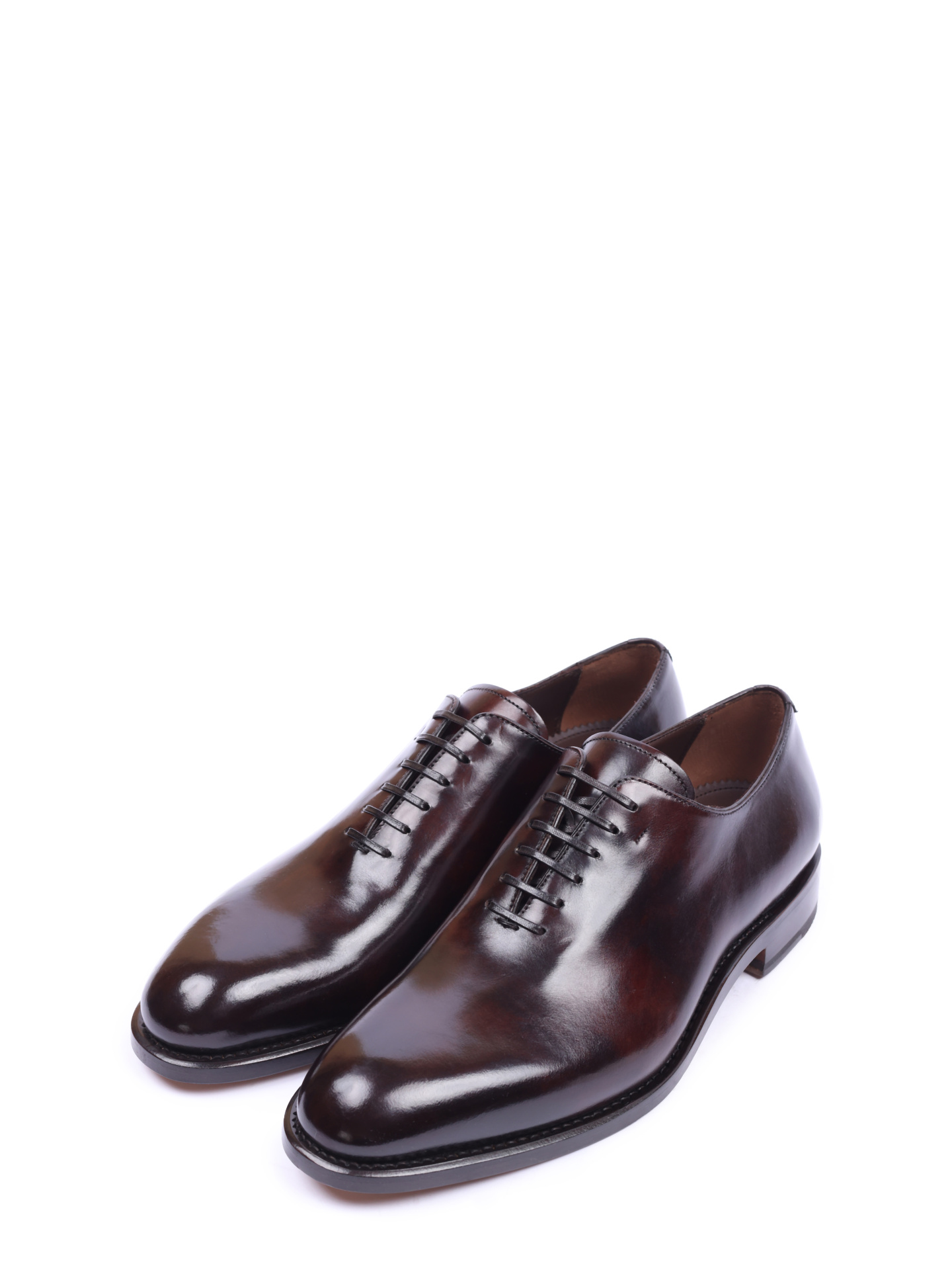 Оксфорды Z-07078223E из отполированной мягкой кожи — купить в интернет-магазине Verdistore