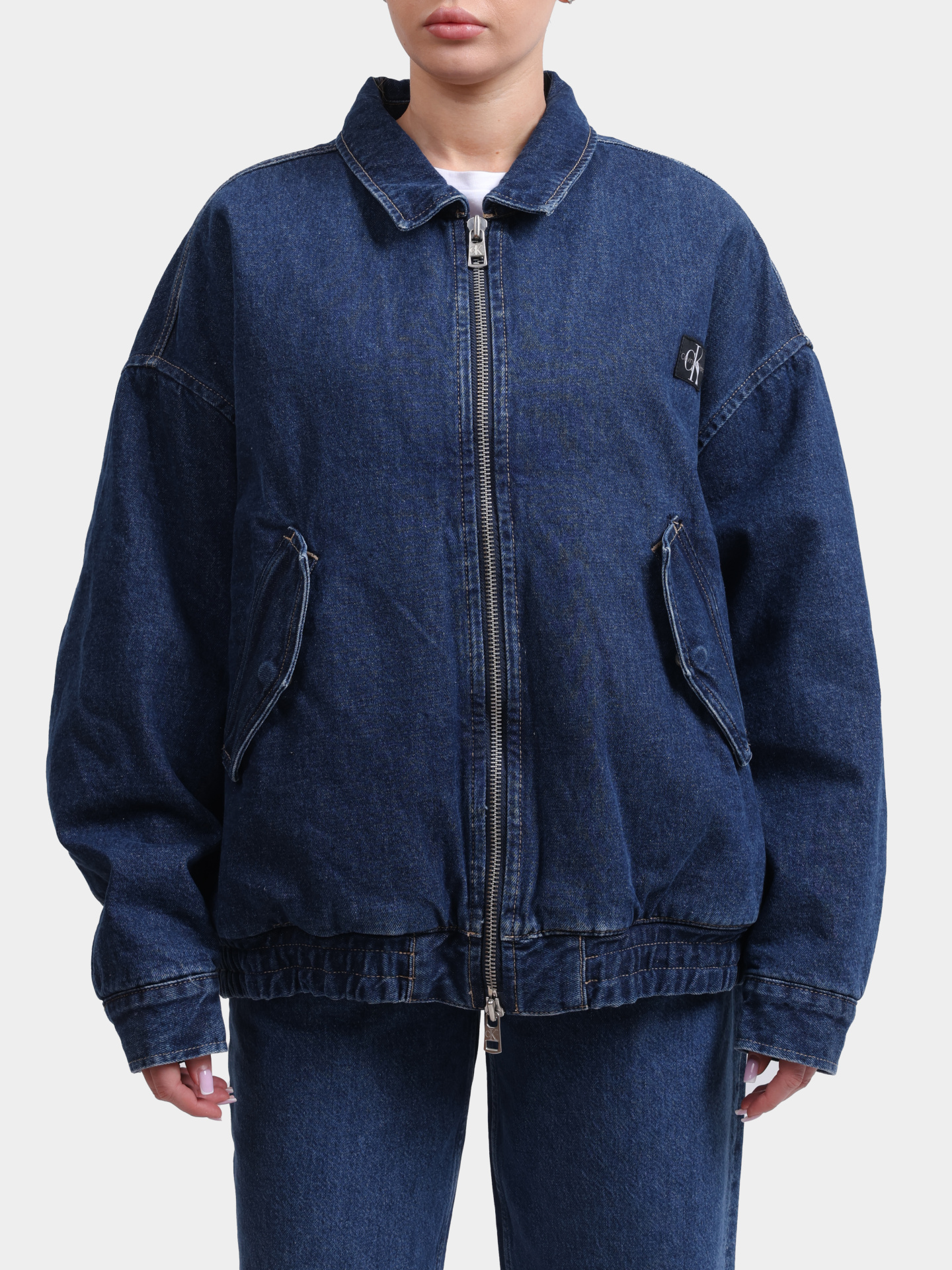 Куртка Calvin Klein Jeans J20J224717 1BJ джинсовая женская — купить в интернет-магазине Verdistore