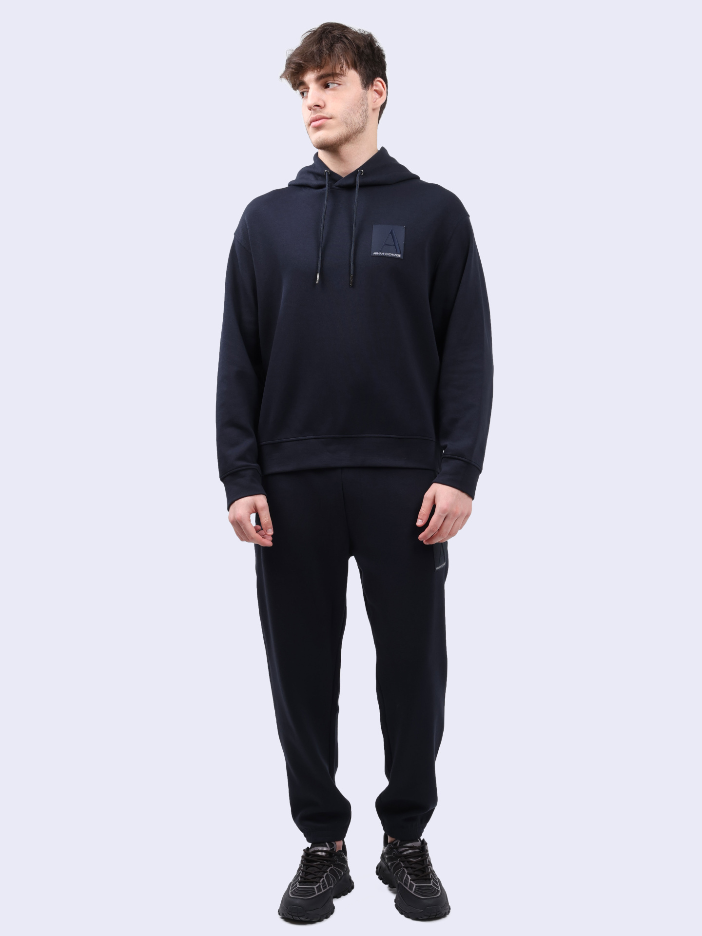 Мастерка Armani Exchange 6DZMJL ZJZGZ 17AC мужская с капюшоном — купить в интернет-магазине Verdistore