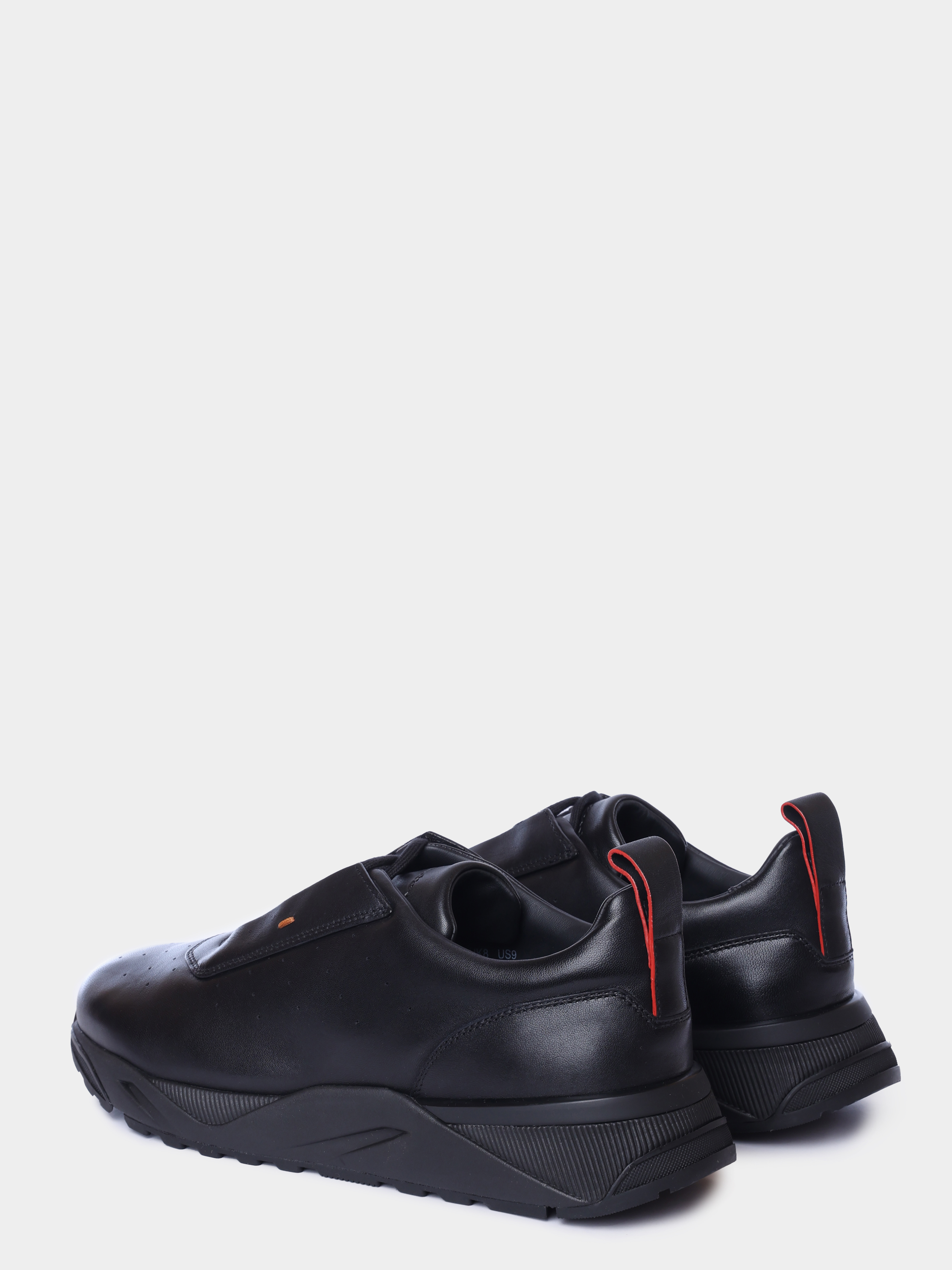 Кроссовки Santoni MBIG22027NERTESMN01 кожаные мужские — купить в интернет-магазине Verdistore
