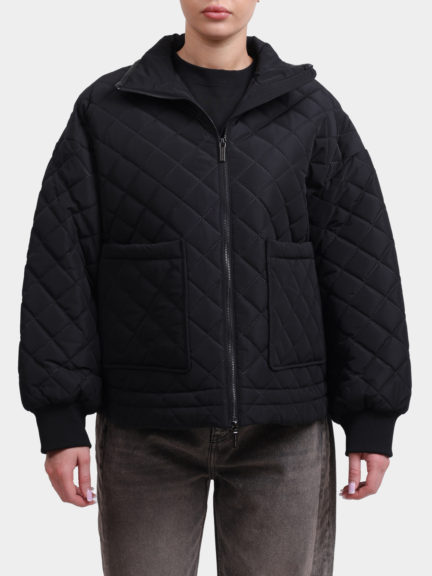 Куртка Armani Exchange XW000683 AF16200 UC001 черная женская — купить в интернет-магазине Verdistore