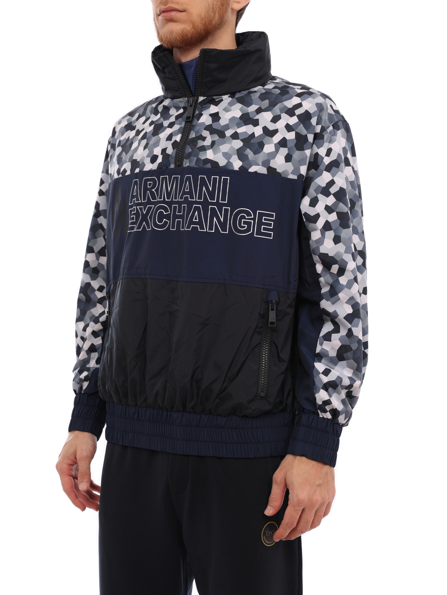 Анорак Armani Exchange 6LZB38 ZNUZZ 4578 комбинированный мужской утеплённый — купить в интернет-магазине Verdistore