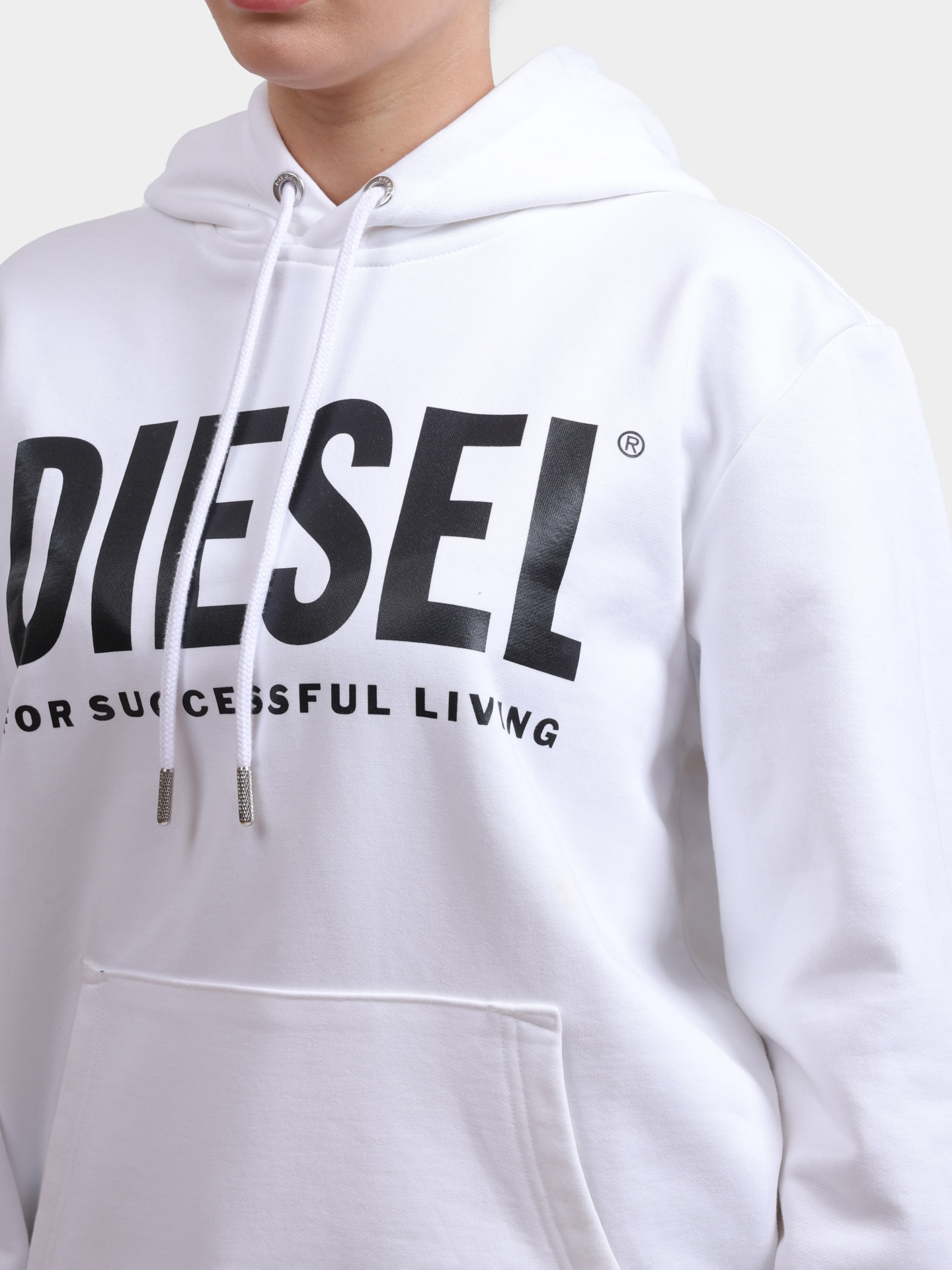 Худи Diesel A028130BAWT100 хлопковое женское — купить в интернет-магазине Verdistore