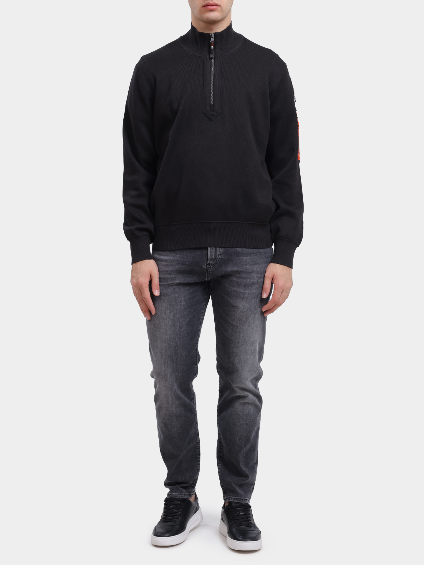 Джемпер Parajumpers RK05 BASIC SCOE 541 черный мужской — купить в интернет-магазине Verdistore